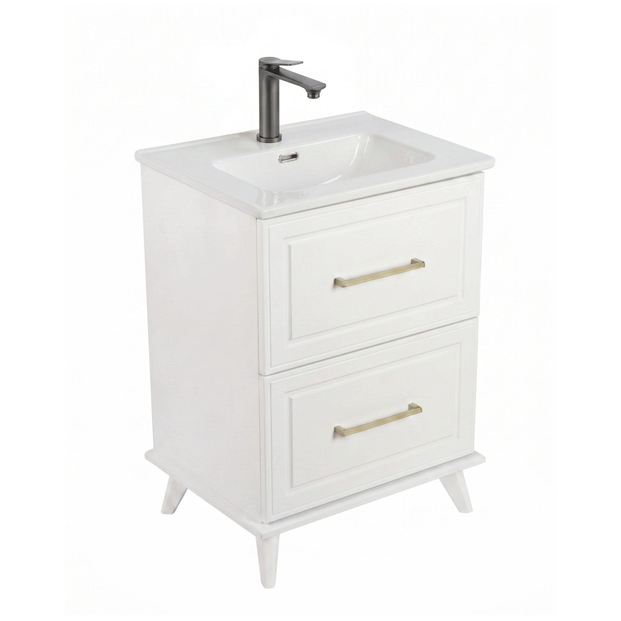 60 Тумба "Майкл 60" (ум. Эстель 600, Эстель слим 600), цвет белый