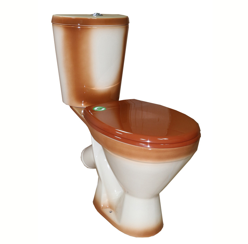 Унитаз-компакт "Элегант" коричневый  Киров, кос. выпуск, сид.полипропилен