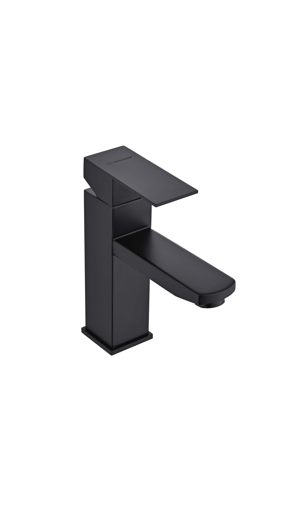 Смеситель для раковины Сандеро, черный, нержавеющая сталь, EvaGold