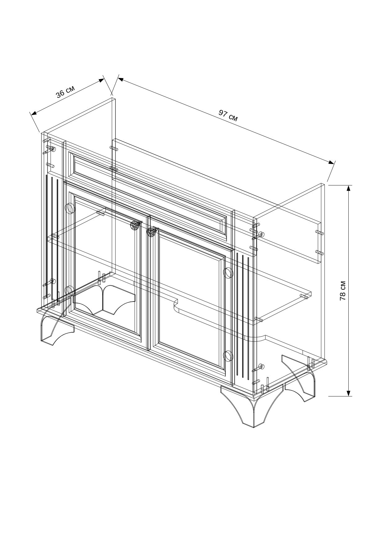 100 Тумба "Bellucci 100" (ум. Беверли - 100)