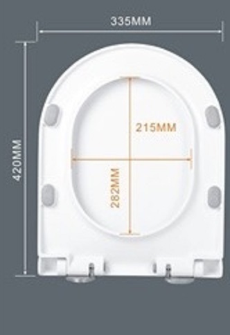 Сиденье ДП с доводчиком для унитаза T2334, EG306T