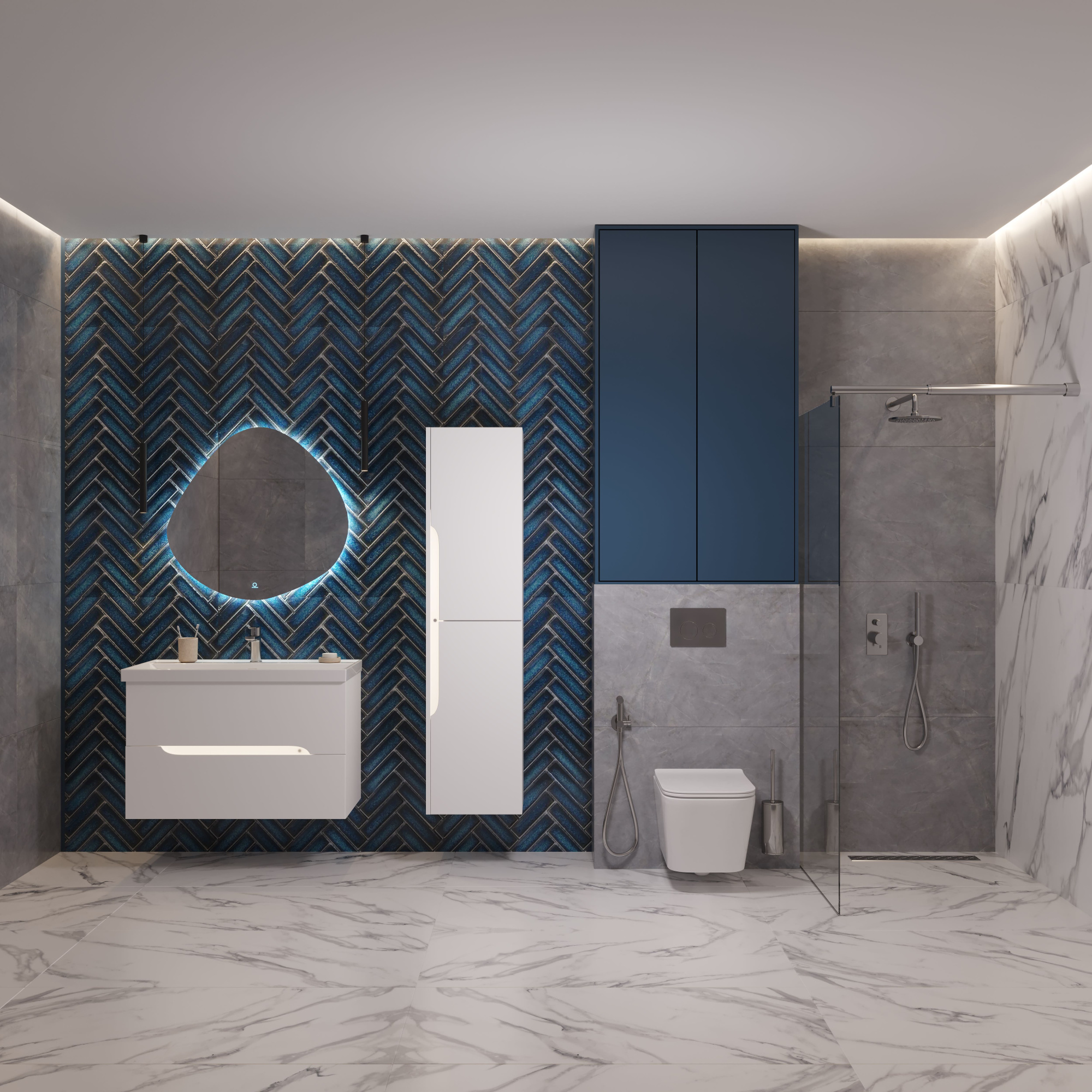 90 Тумба подвесная Шелл 90 (ум. Line 90)