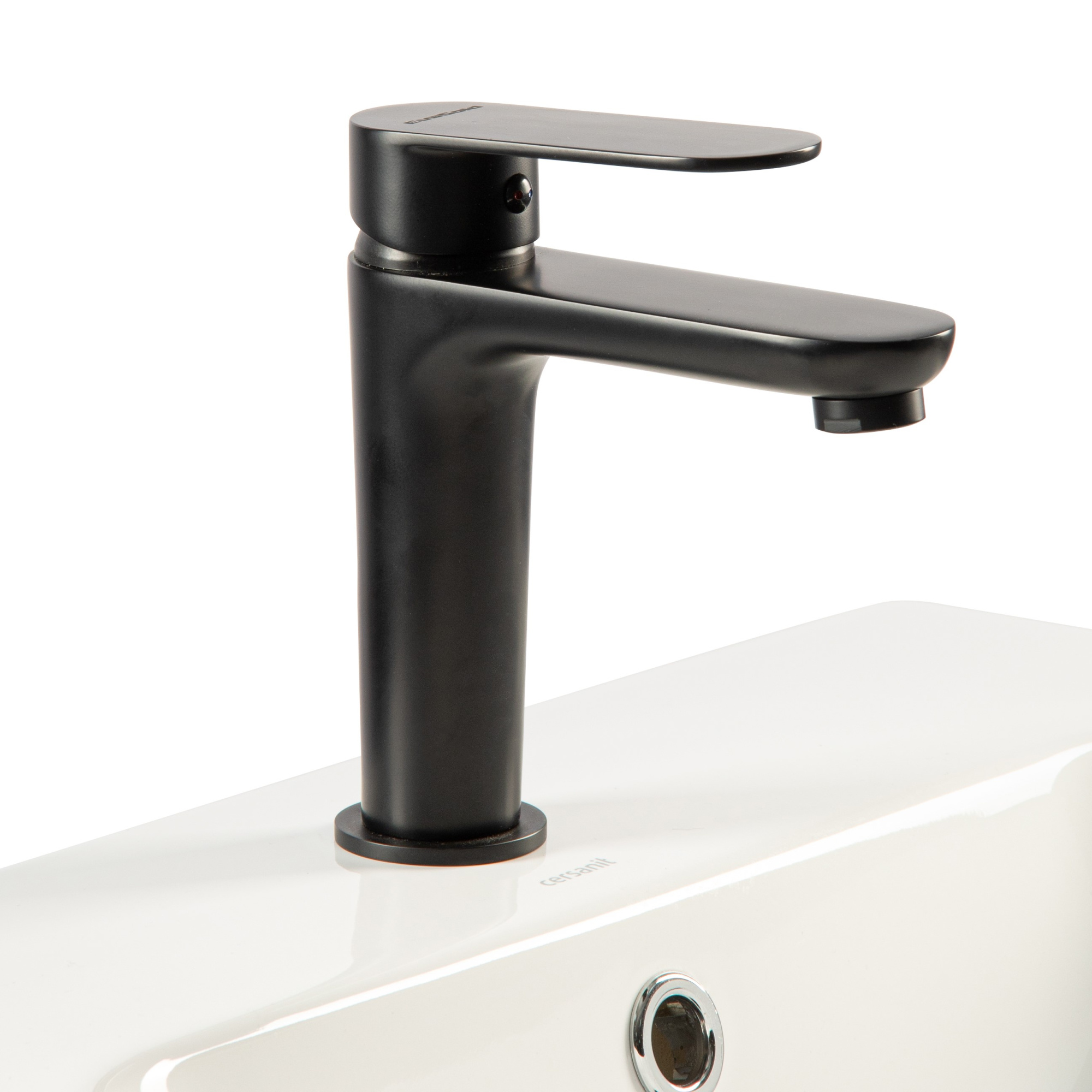 Queens FW03B-PVD Смеситель для раковины латунь, черный EvaGold