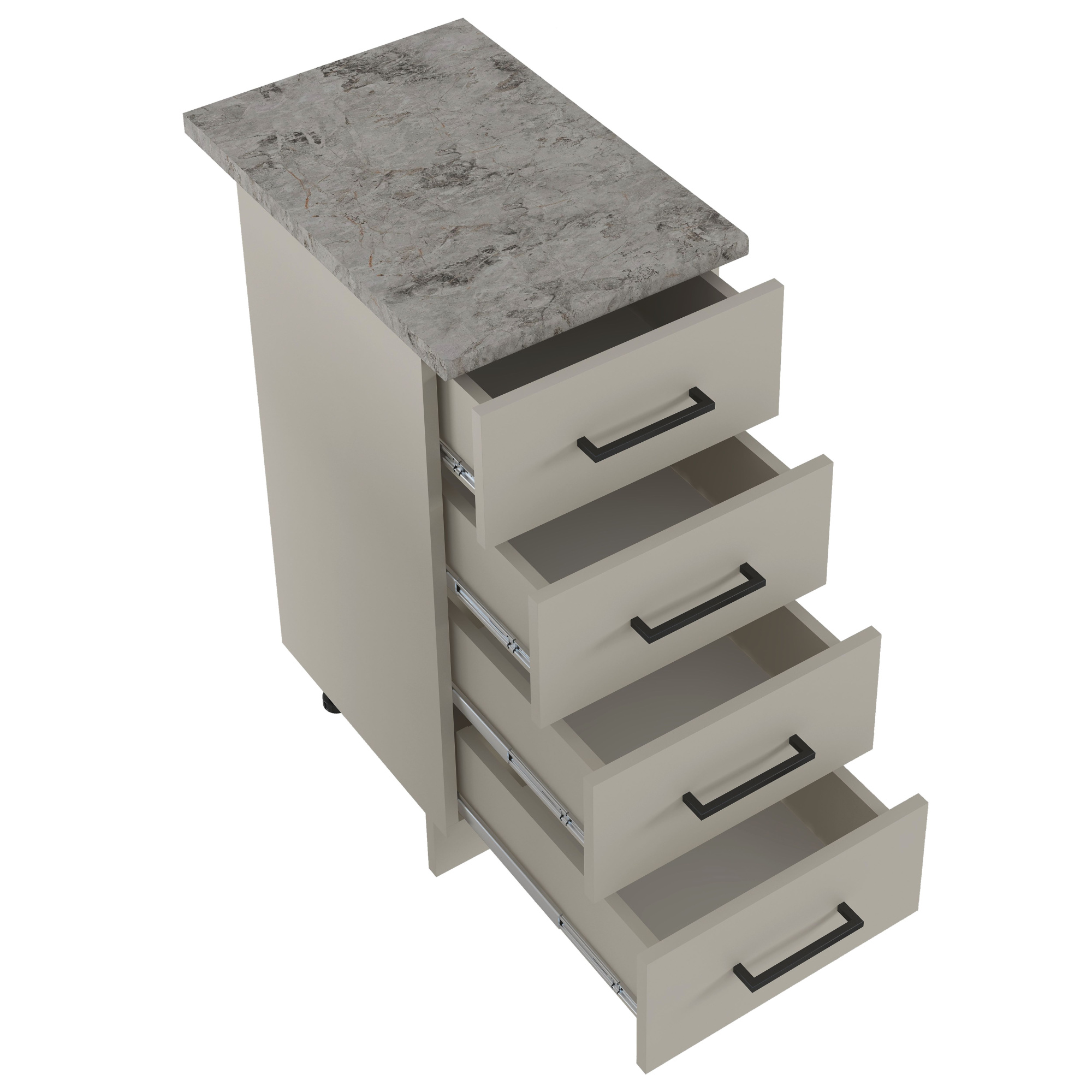 400 Стол рабочий/разделочный (4 ящика) - Кашемир (40*84*43)