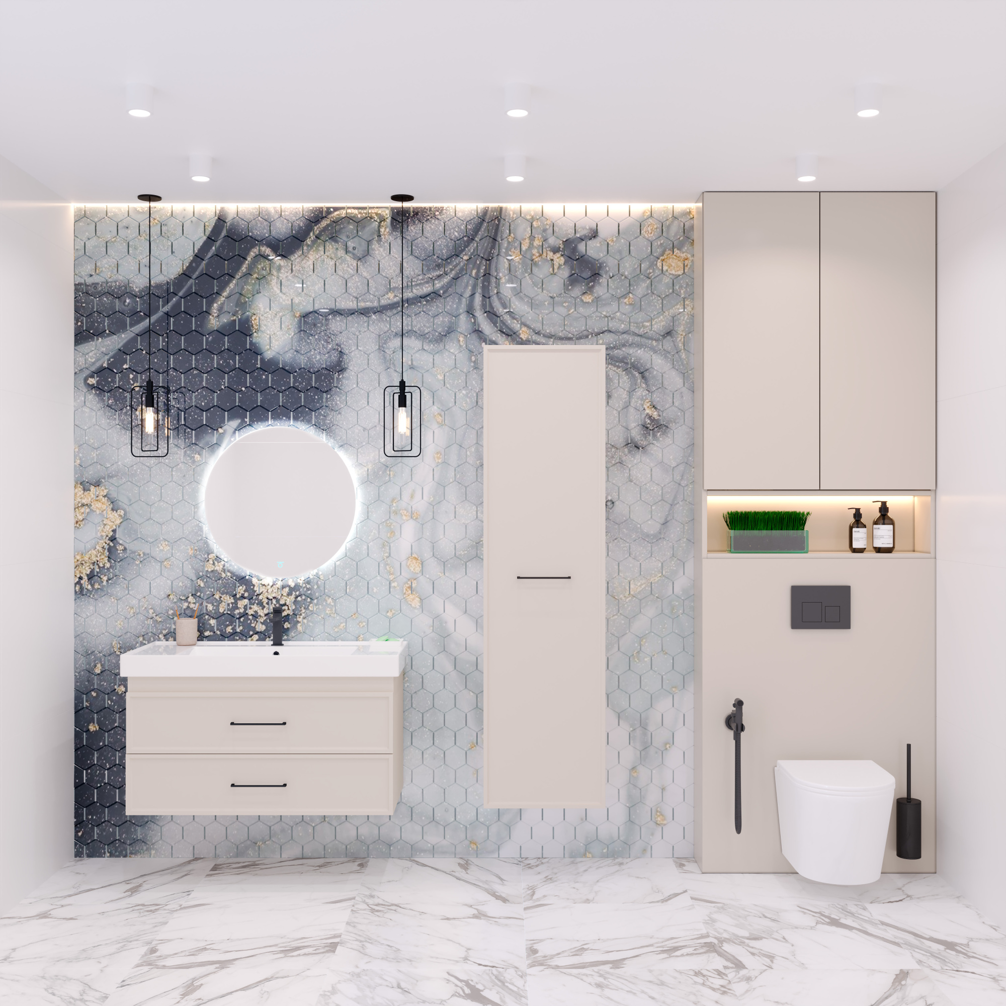 100 Подвесная тумба "Leia 1000" (ум. Грэмми 1000, Миранда 100)