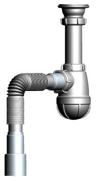 B0115 Сифон большой с вып.1 1/2"*40.с гт40*40/50 (30)