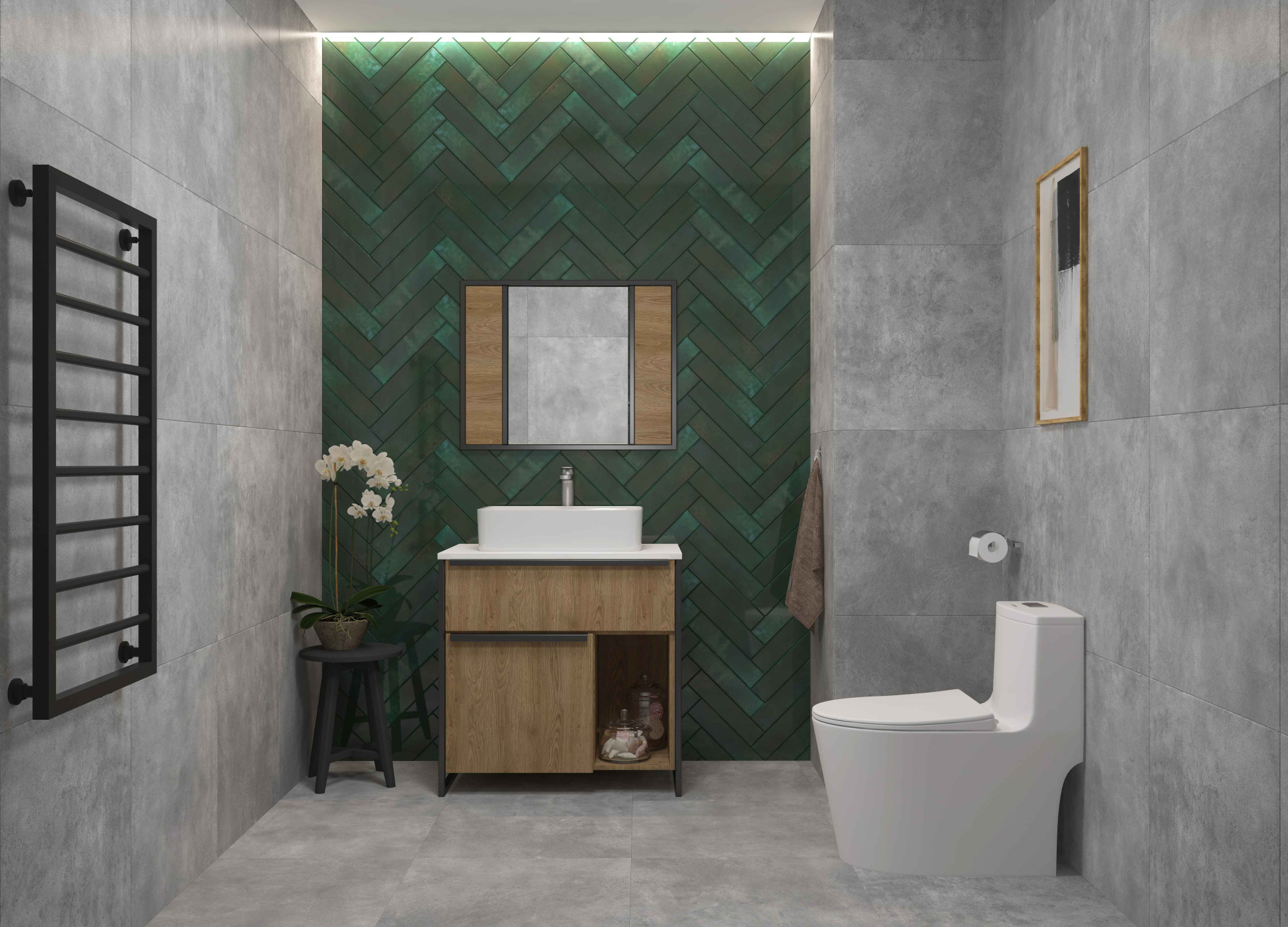 Унитаз-моноблок 5003 безободковый, сиденье тонкое ДП, арматура (с гофрой и подводкой)