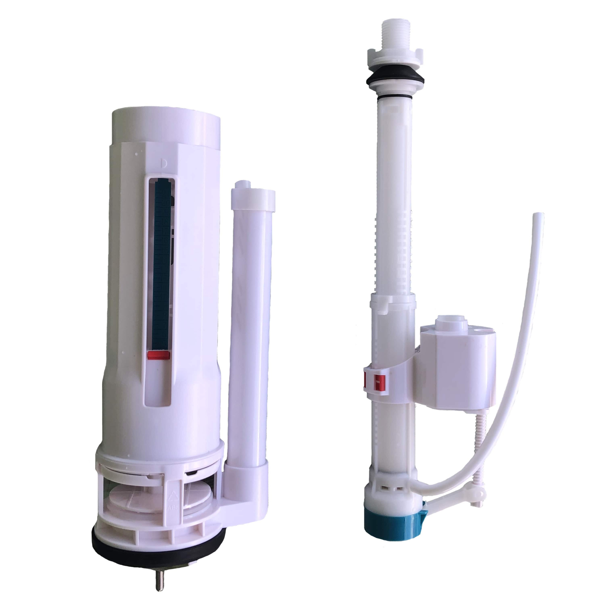 Арматура 2х кноп., ниж. подвод воды для унитаза-компакта EG301T, A2801, A2801B - h=31,5 см,d=7 см