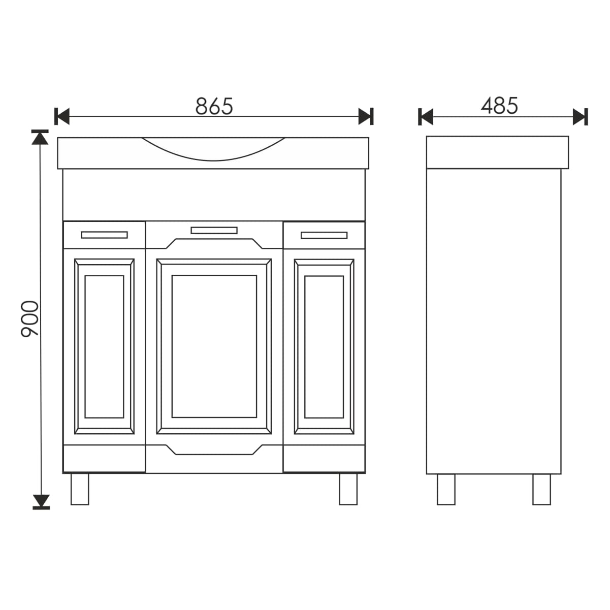 85 Тумба "Gretta 85" (ум. Элвис 850)