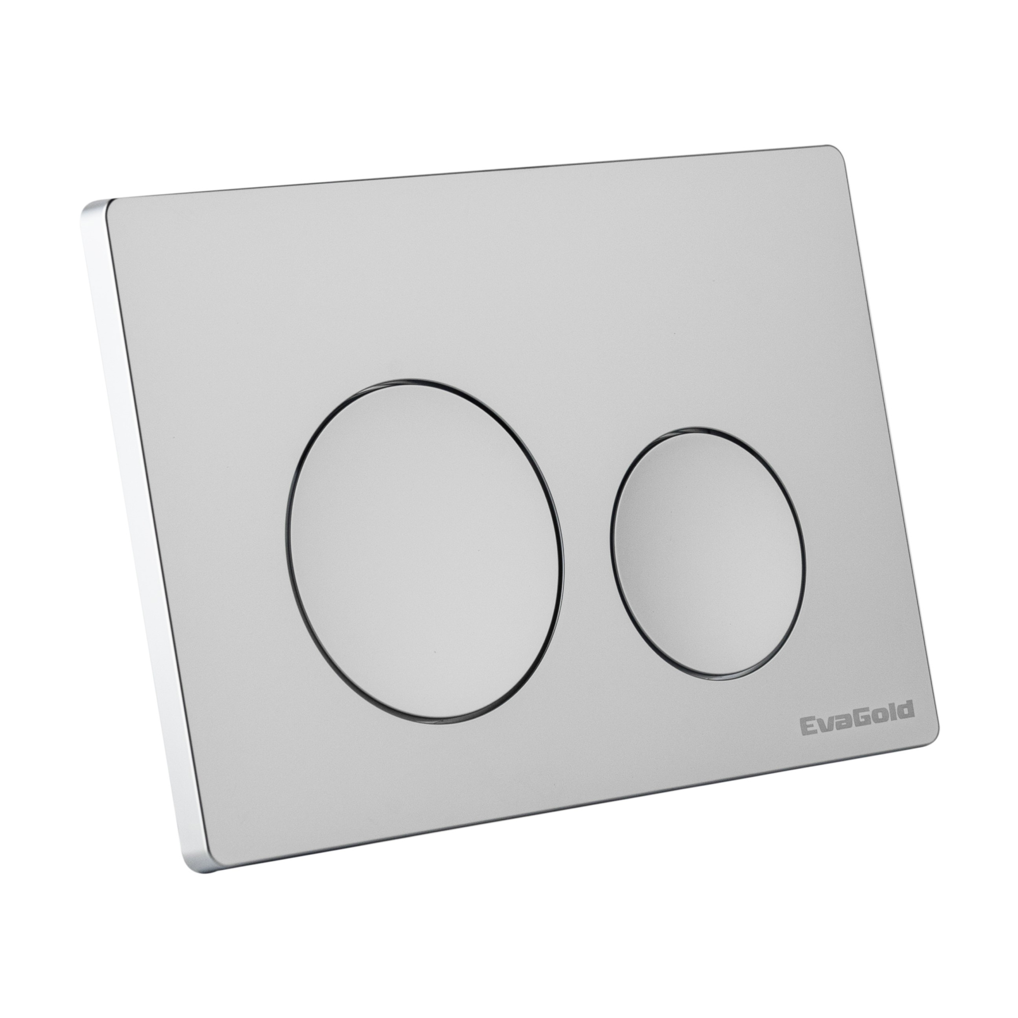 Кнопка смыва EvaGold 03, пластик круг хром матовый для инсталляции EvaGold 400 и EvaGold 500