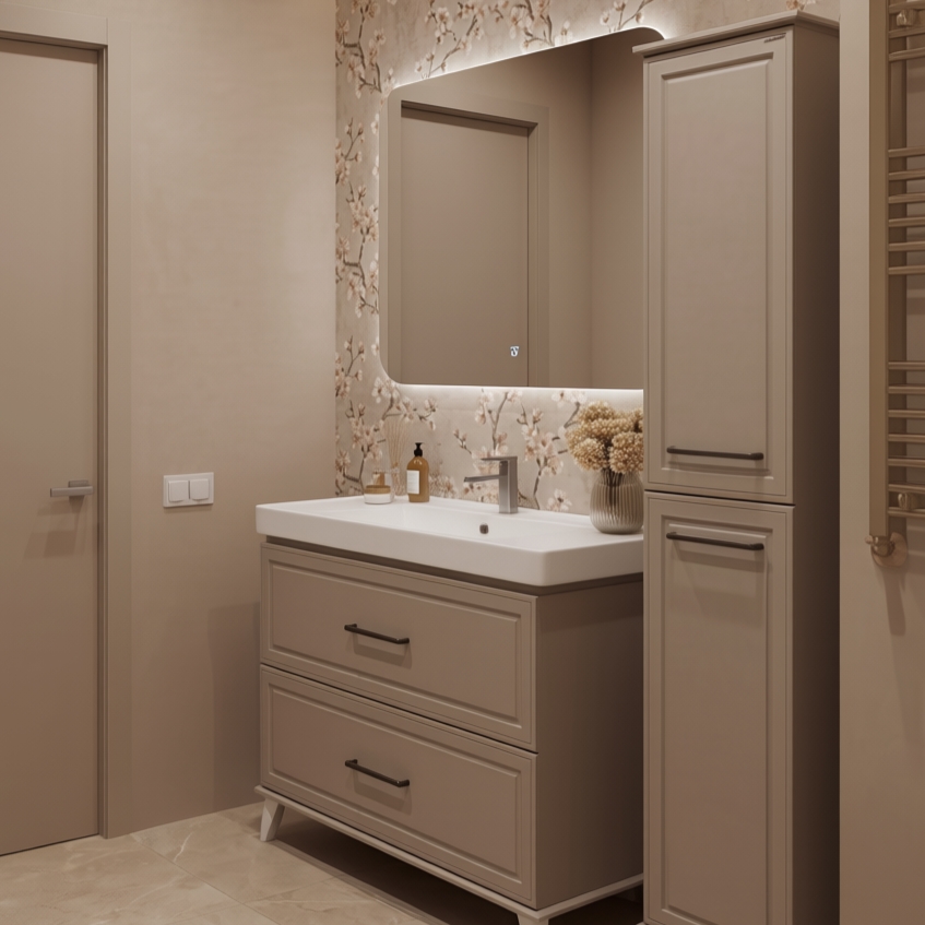 100 Тумба "Майкл 100" №2 (ум. Грэмми 1000), цвет мокка мусс