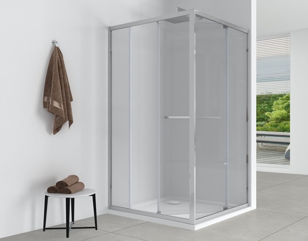 EG8C Душевое ограждение прямоугольное EvaGold 120х90, профиль хром, прозрачное стекло