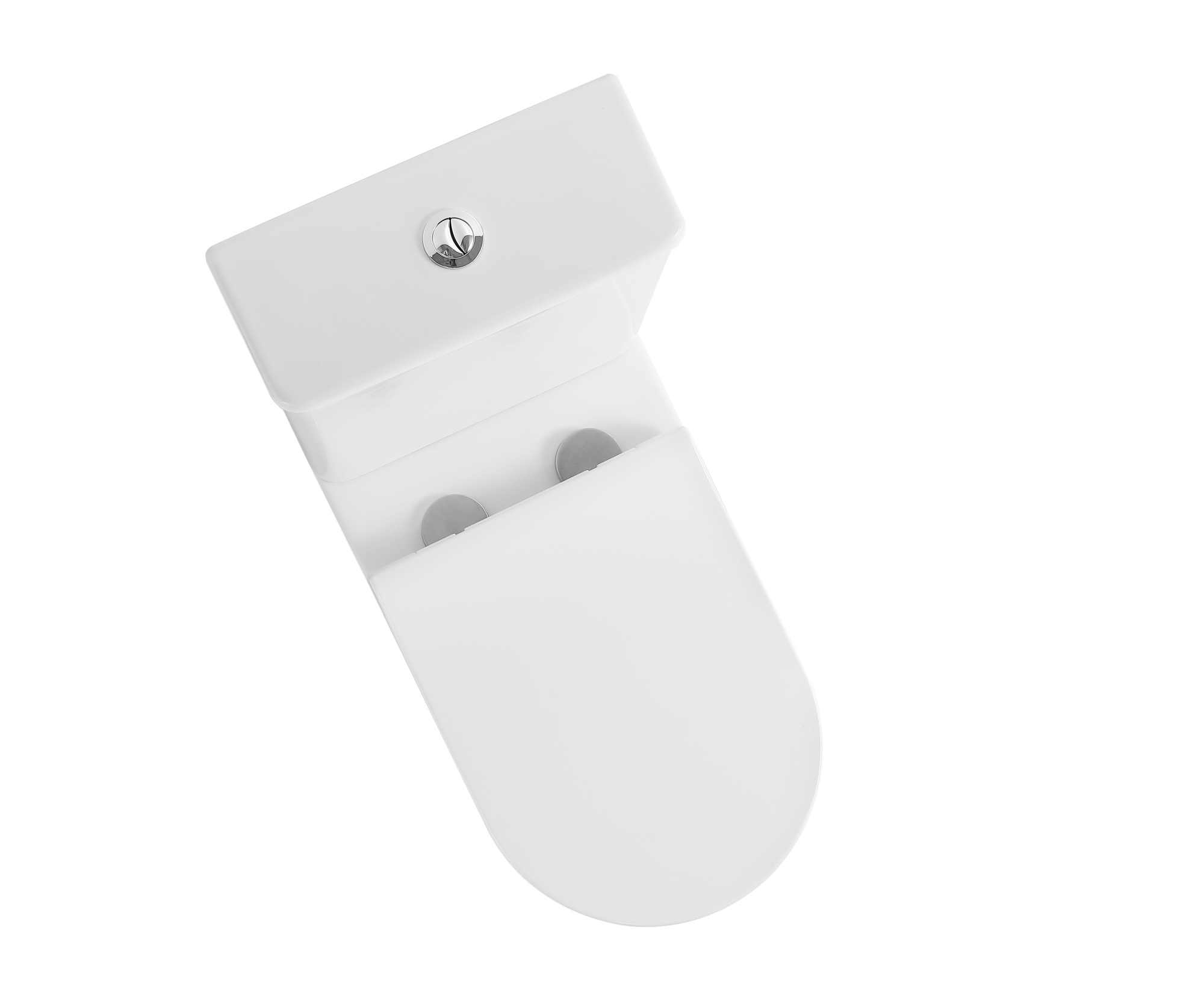 Унитаз-компакт EG306T безободковый круговой смыв, сиденье тонкое ДП, крепления, арматура, горизонтальный выпуск (T2334)