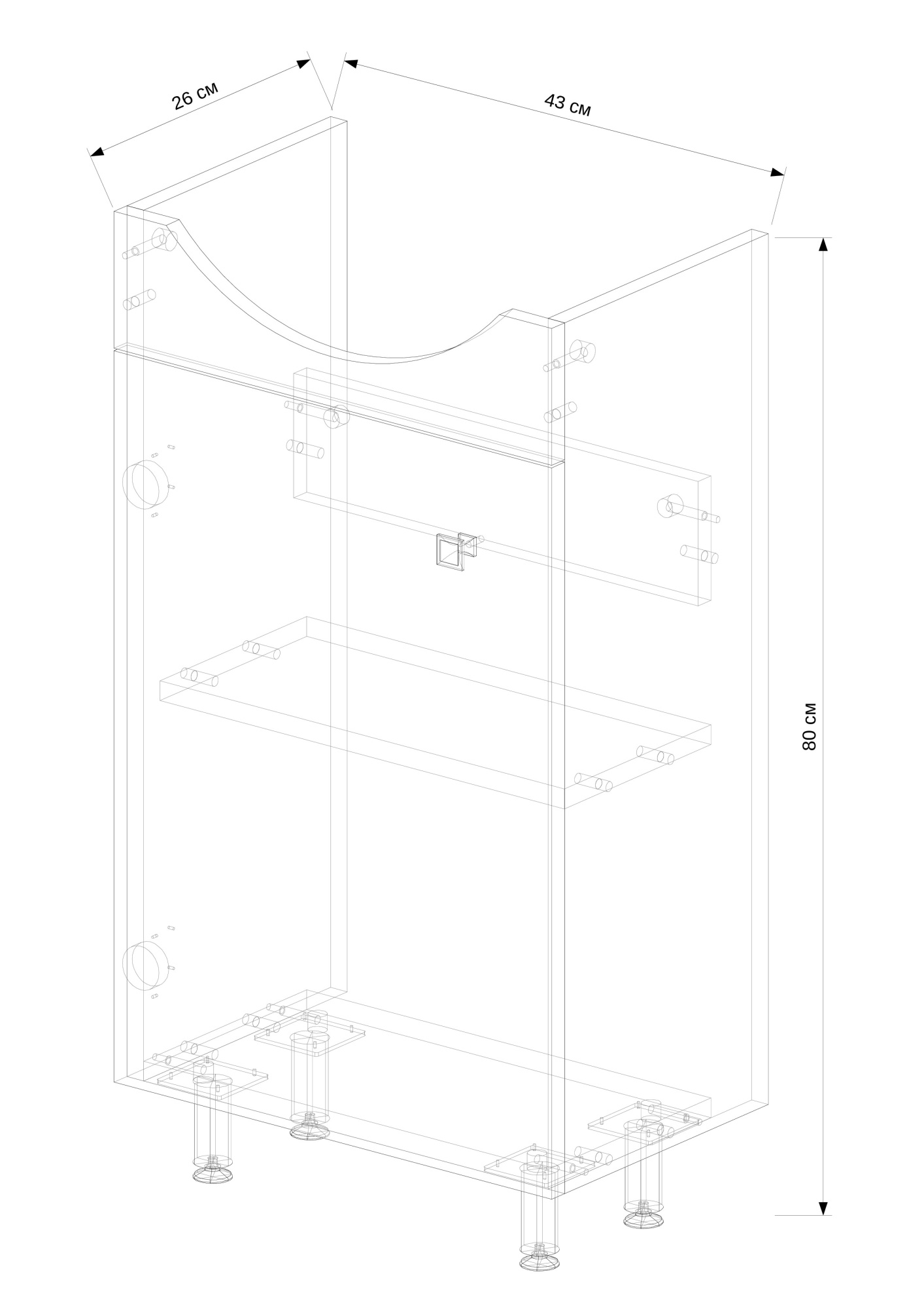 45 Тумба "Mono 45" (ум. Уют 45)