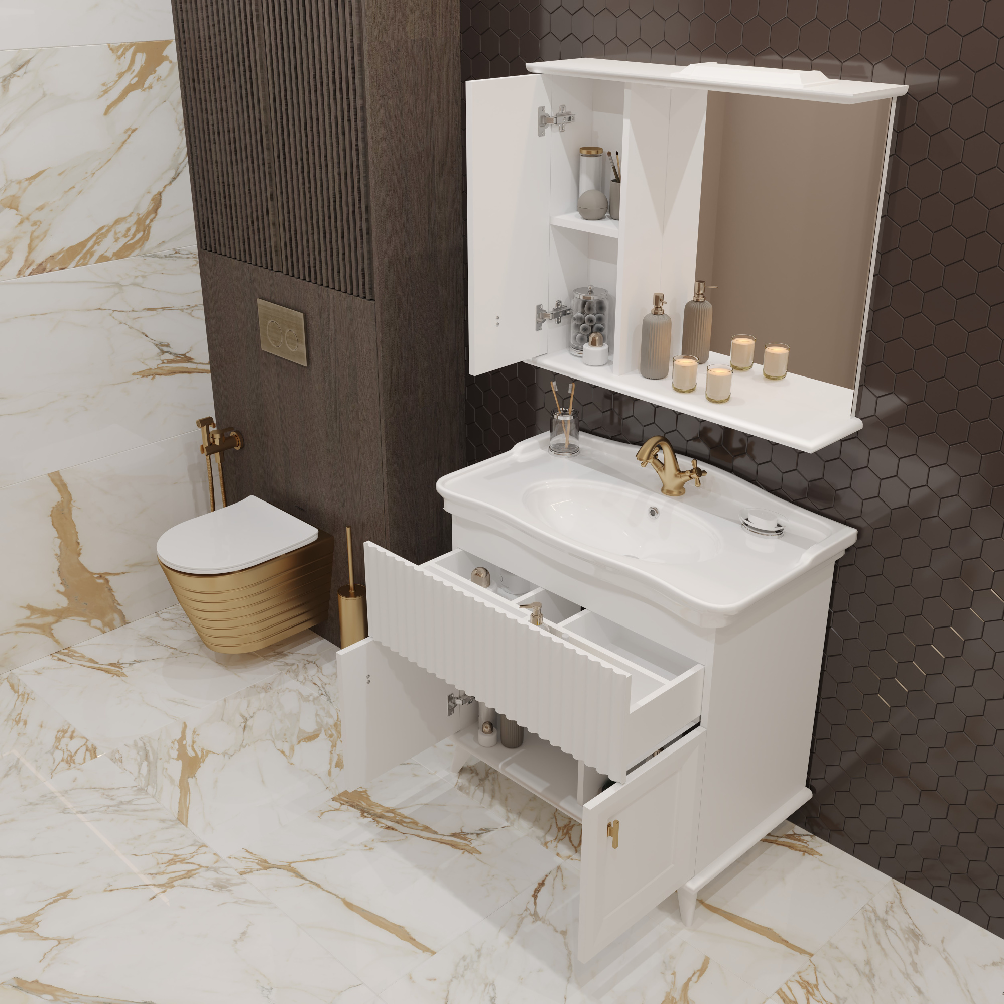 85 Зеркало-шкаф "Retro 85" №2