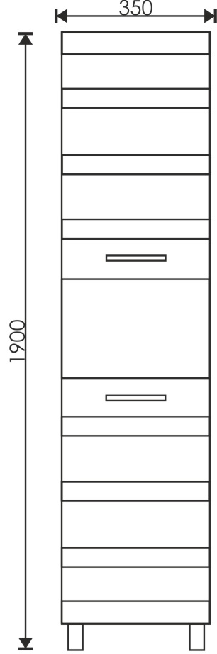 35 Пенал-шкаф "Fantasy 35" венге