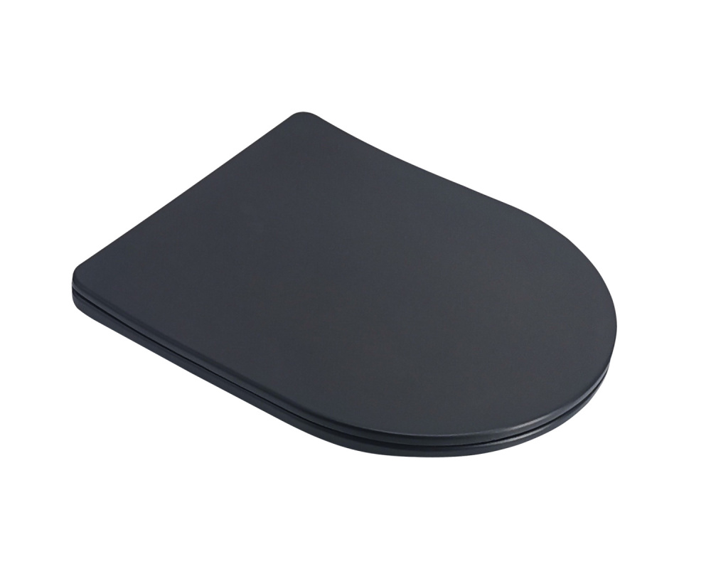 Сиденье ДП с доводчиком для унитаза K505BM, EG505Black-G, EG505Black-W