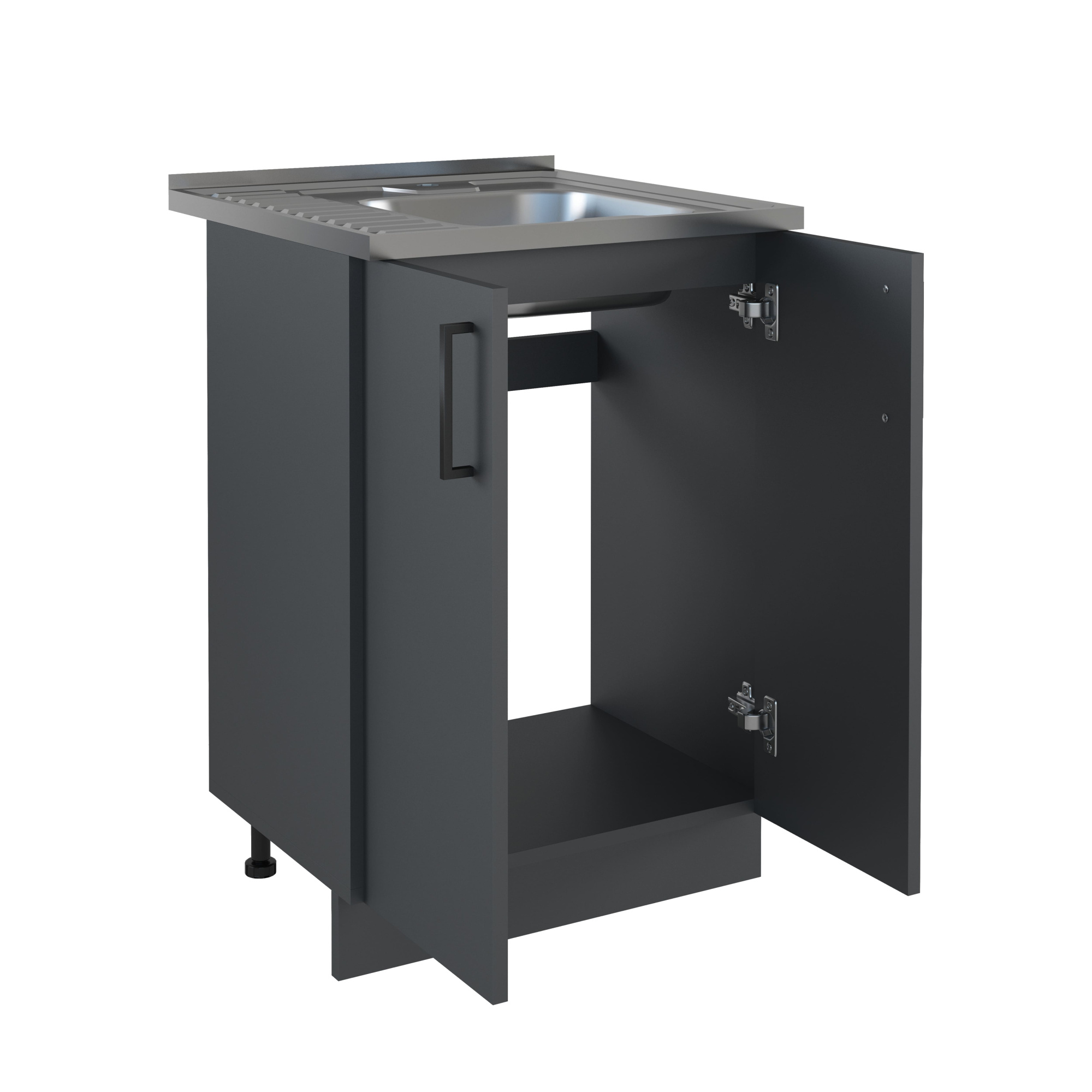 600 Стол под мойку - Графит (мойки 60*50, 60*60)
