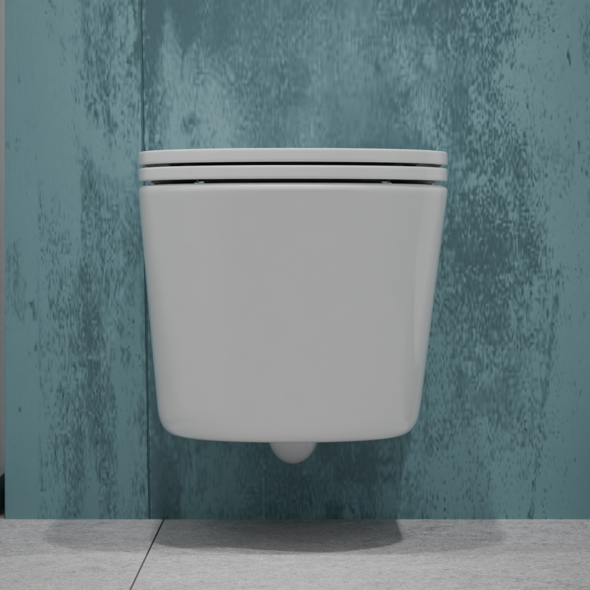 Унитаз подвесной K707T с круговым смывом безободковый, сиденье тонкое ДП, крепления