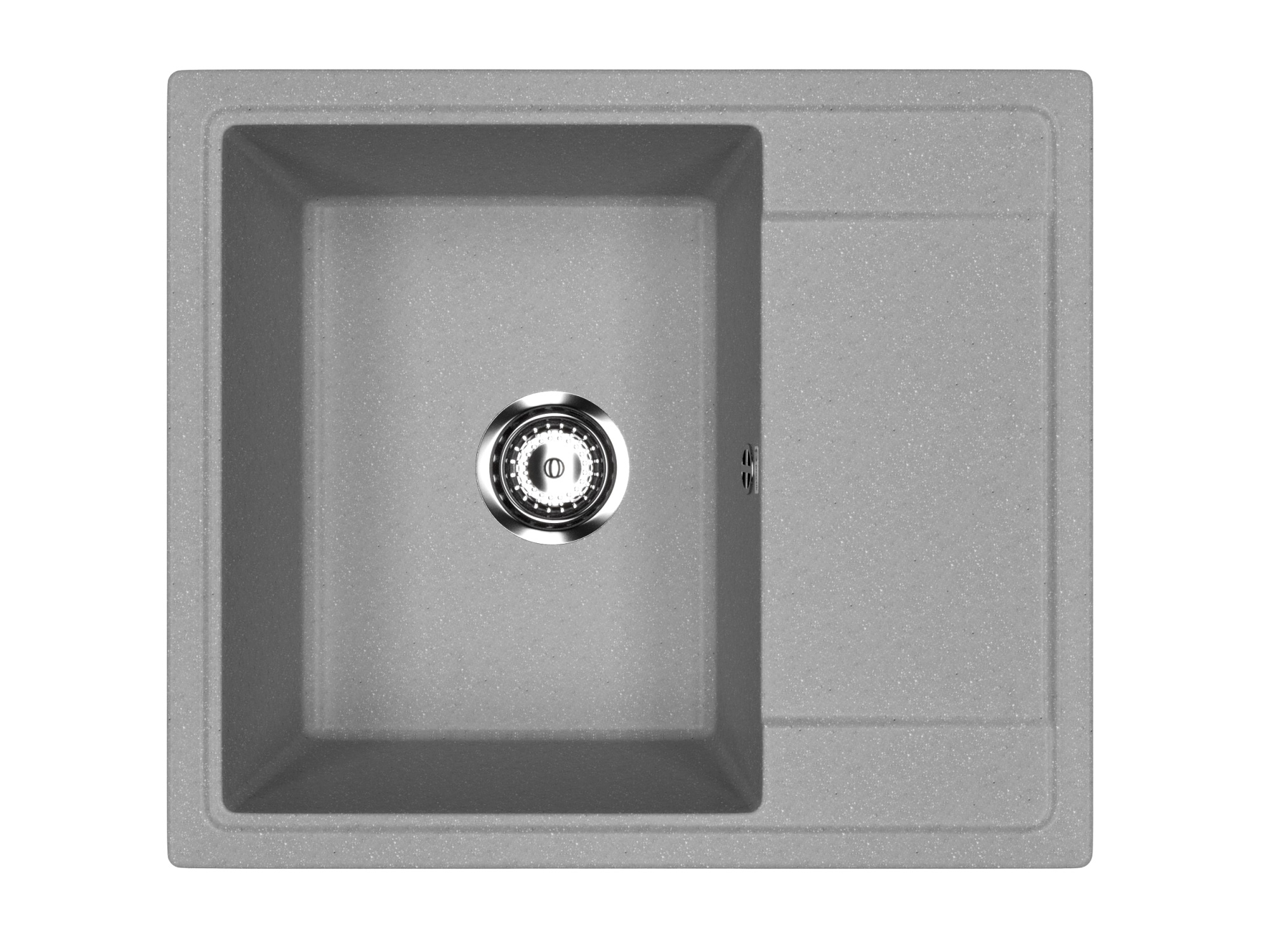 Мойка композит.Practik PR-M 575-003 ПРЯМОУГОЛЬНАЯ светло-серая 575*495*215 без сифона