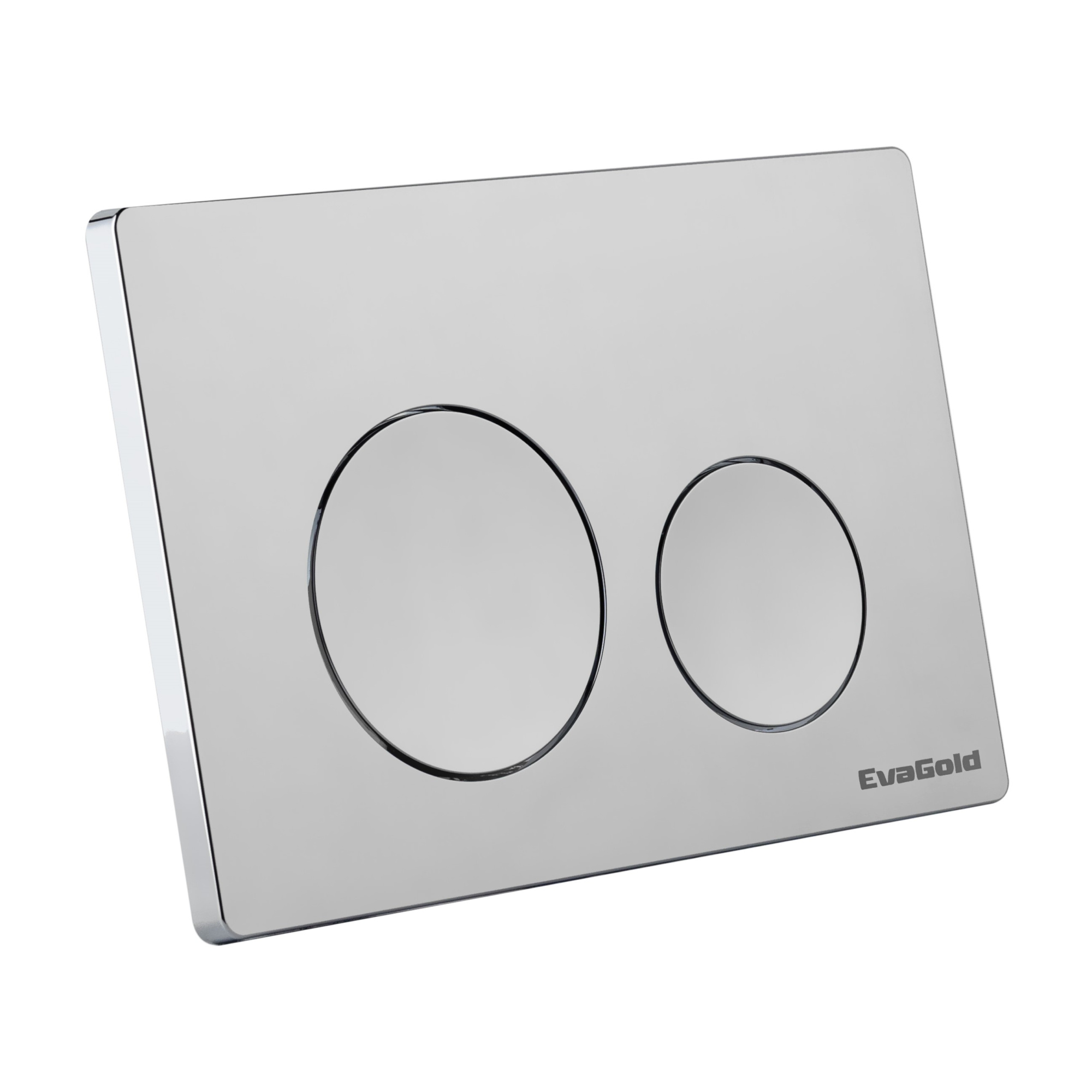 Кнопка смыва EvaGold 03, пластик круг хром для инсталляции EvaGold 400 и EvaGold 500