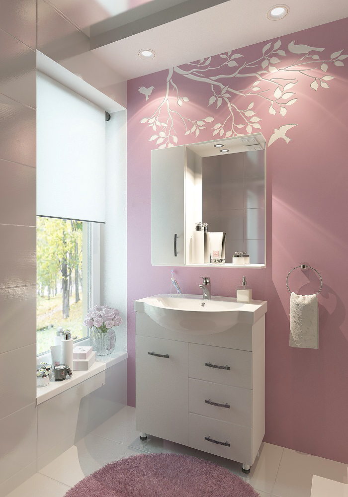 70 Зеркало-шкаф "Лотос 70" Eva Gold с подсветкой