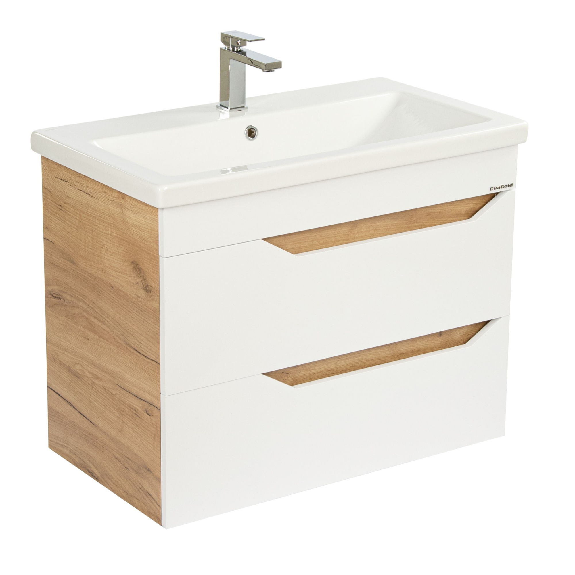 80 Подвесная тумба "Liberty №2 80" (Como 80; ум. Грэмми 80; Фостер 80) (белый)  Pur-клей