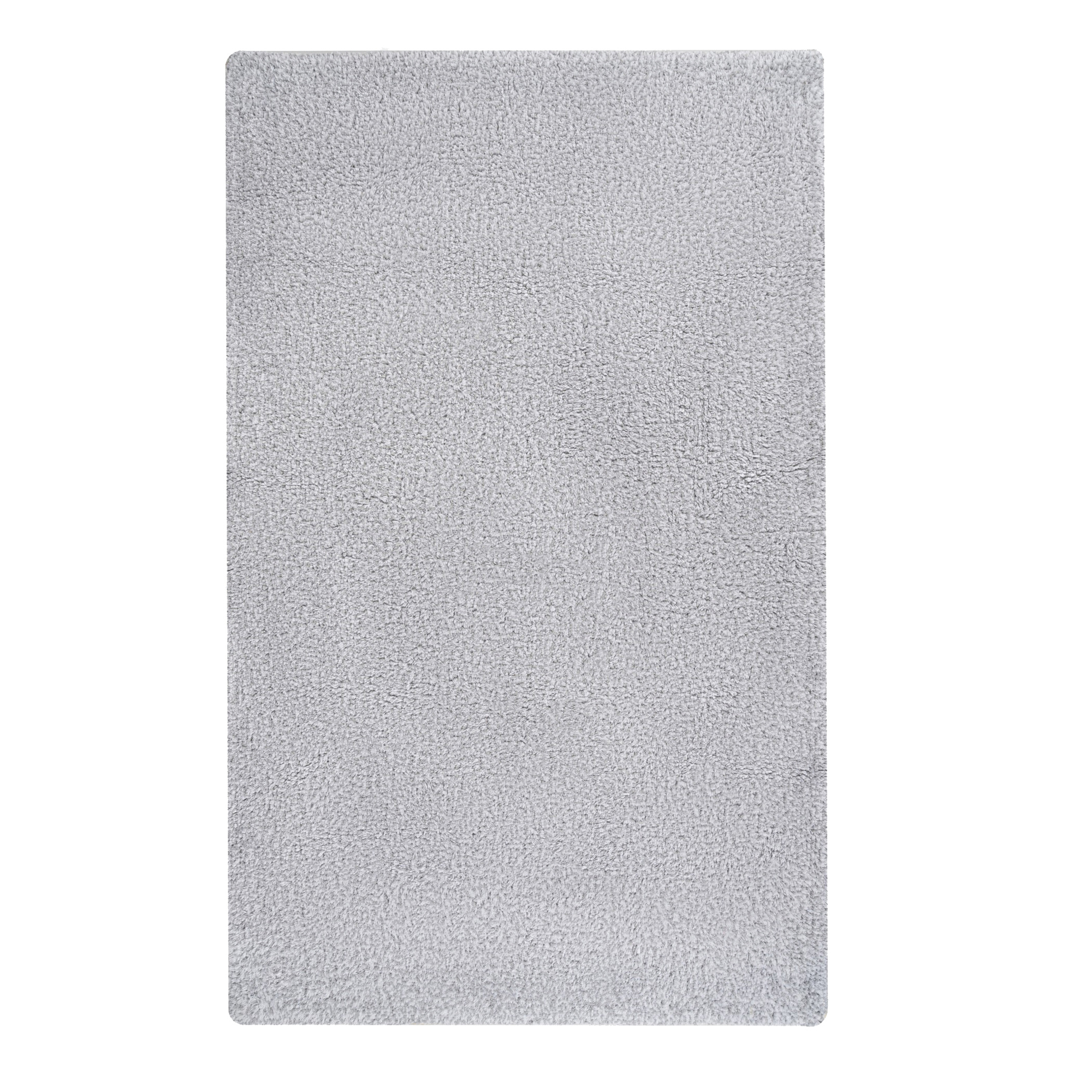 Коврик для ванной комнаты хлопковый серый, 60*100 см, WAVE