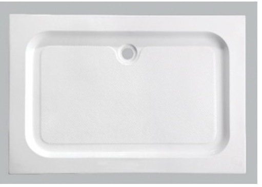 Поддон акриловый ABS04 120х80х15 прямоугольный (с сифоном)