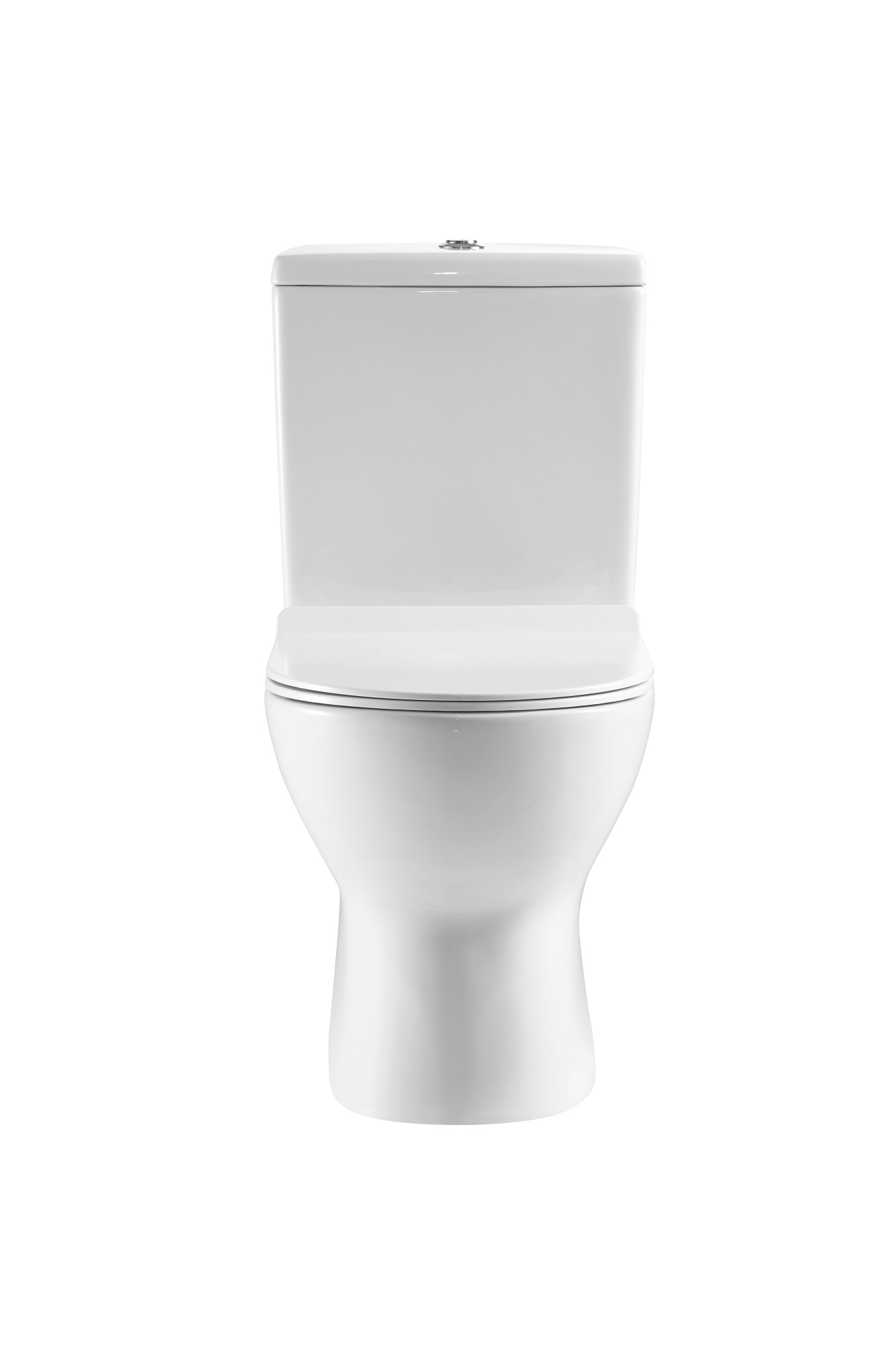 A080 Унитаз-компакт, сиденье тонкое ДП, крепления, арматура, гориз. выпуск