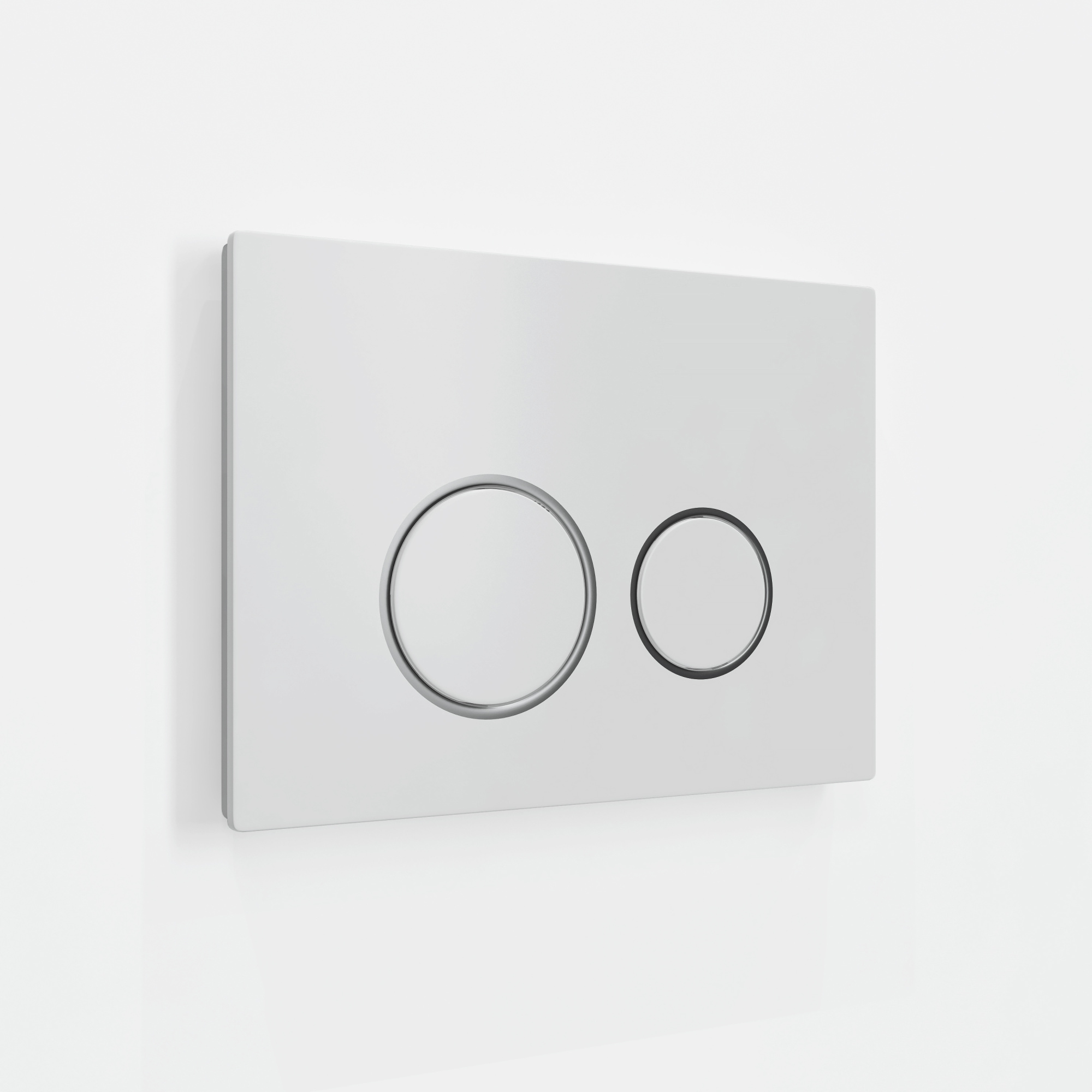 Кнопка смыва EvaGold 545-7 пластик круглая белая глянец для инсталляции 545