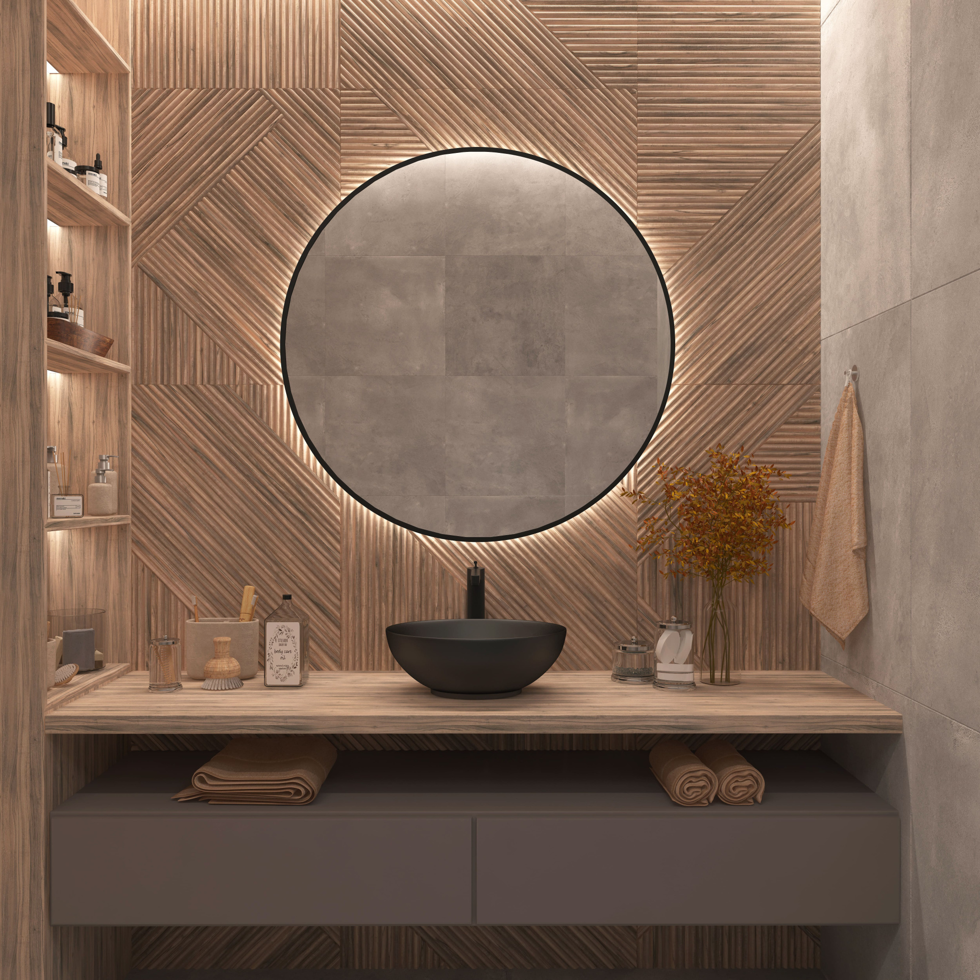 Умывальник накладной A433BM черный матовый овальный без перелива (515*390*145 мм)