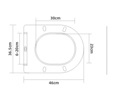 Сиденье ДП с доводчиком для унитаза SM9618, SM9618T