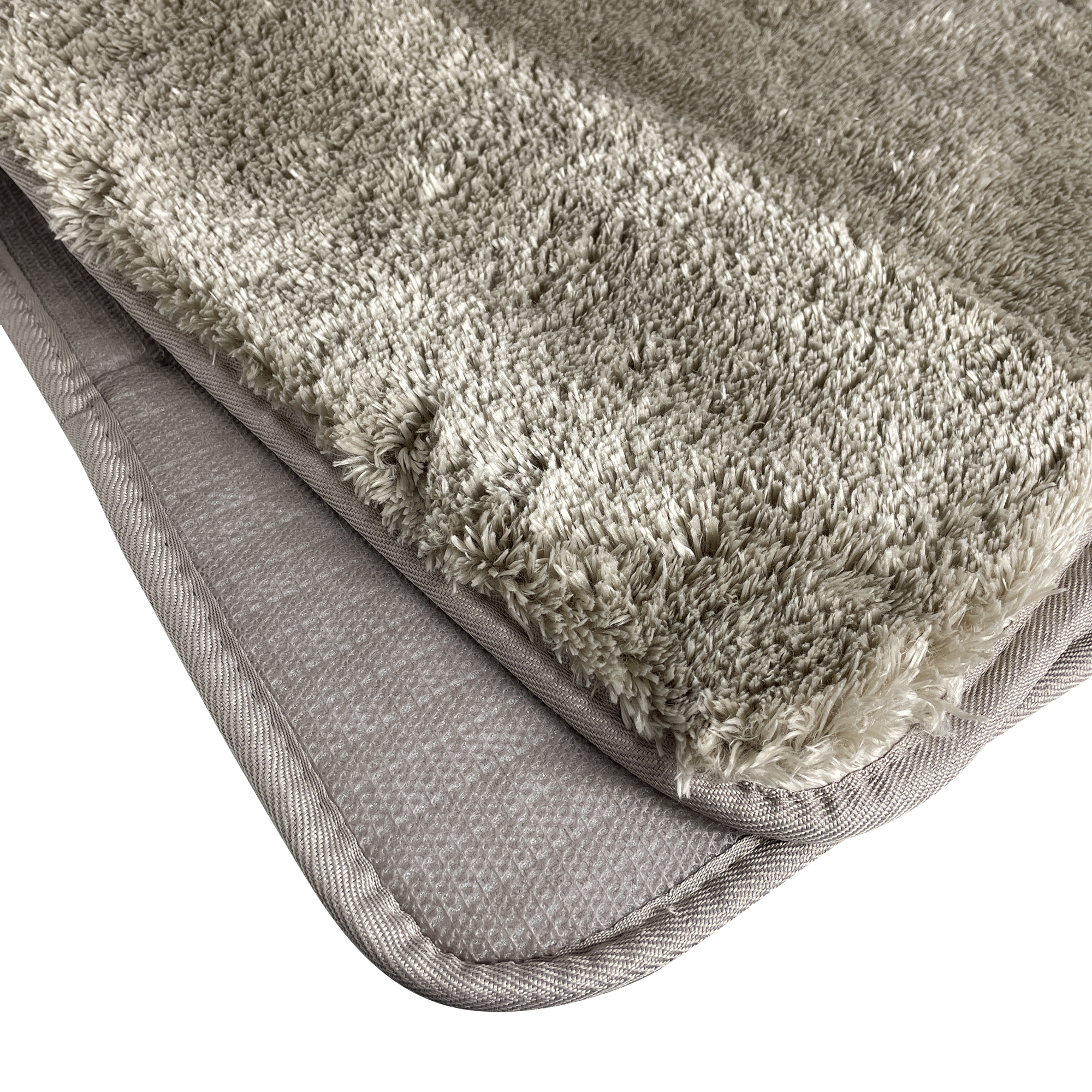 Коврик для ванной 50*50см, SERENITY SPA серебристо-бежевый