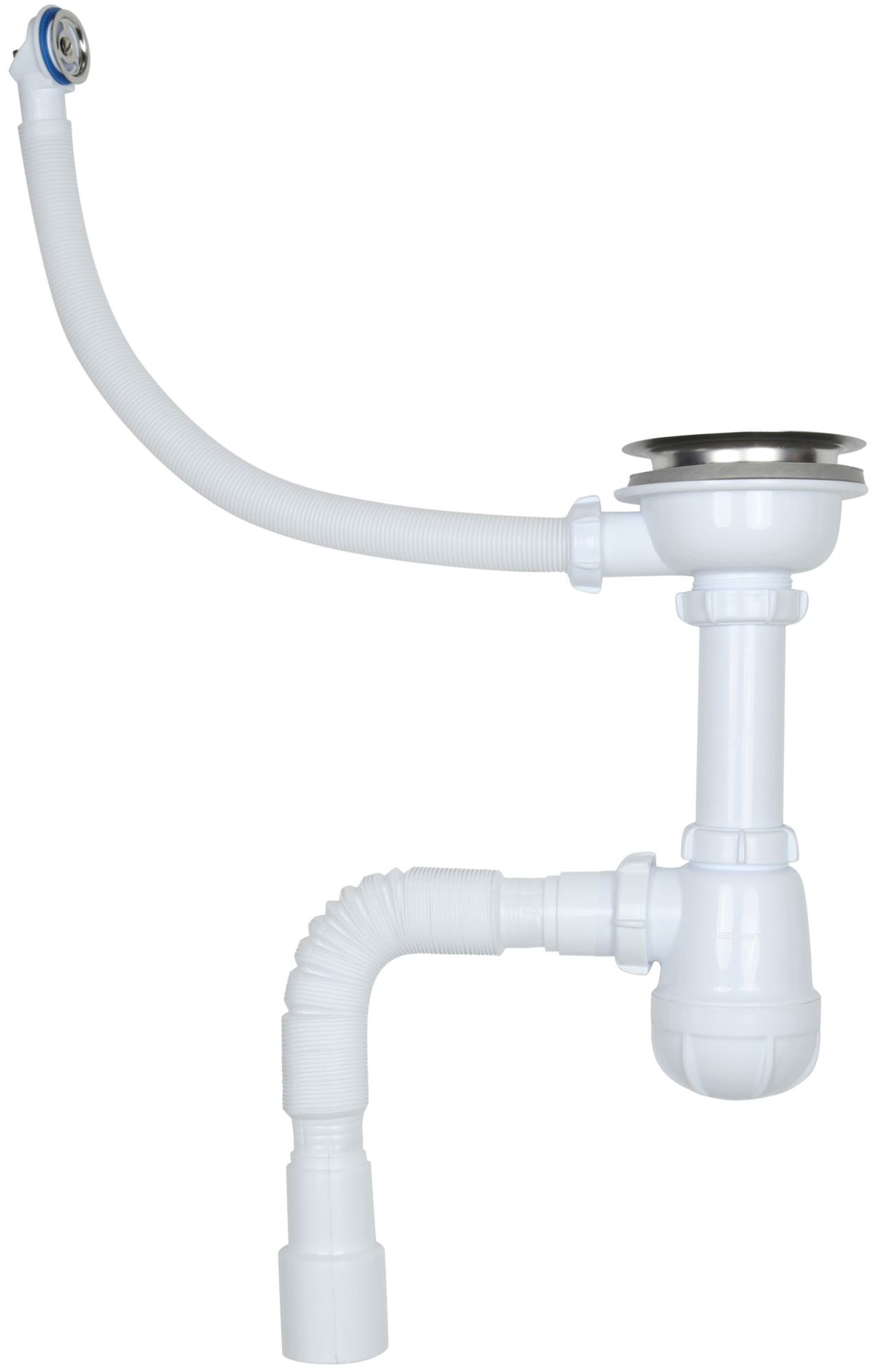 B0139 Сифон для мойки 3 1/2х40 с кругл. переливом с г.т 40х40/50 (20)