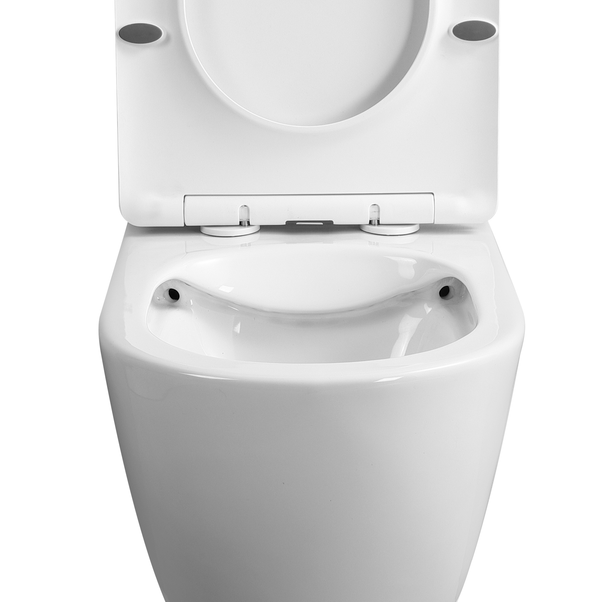 Унитаз подвесной EG102 безободковый, сиденье тонкое ДП, крепления