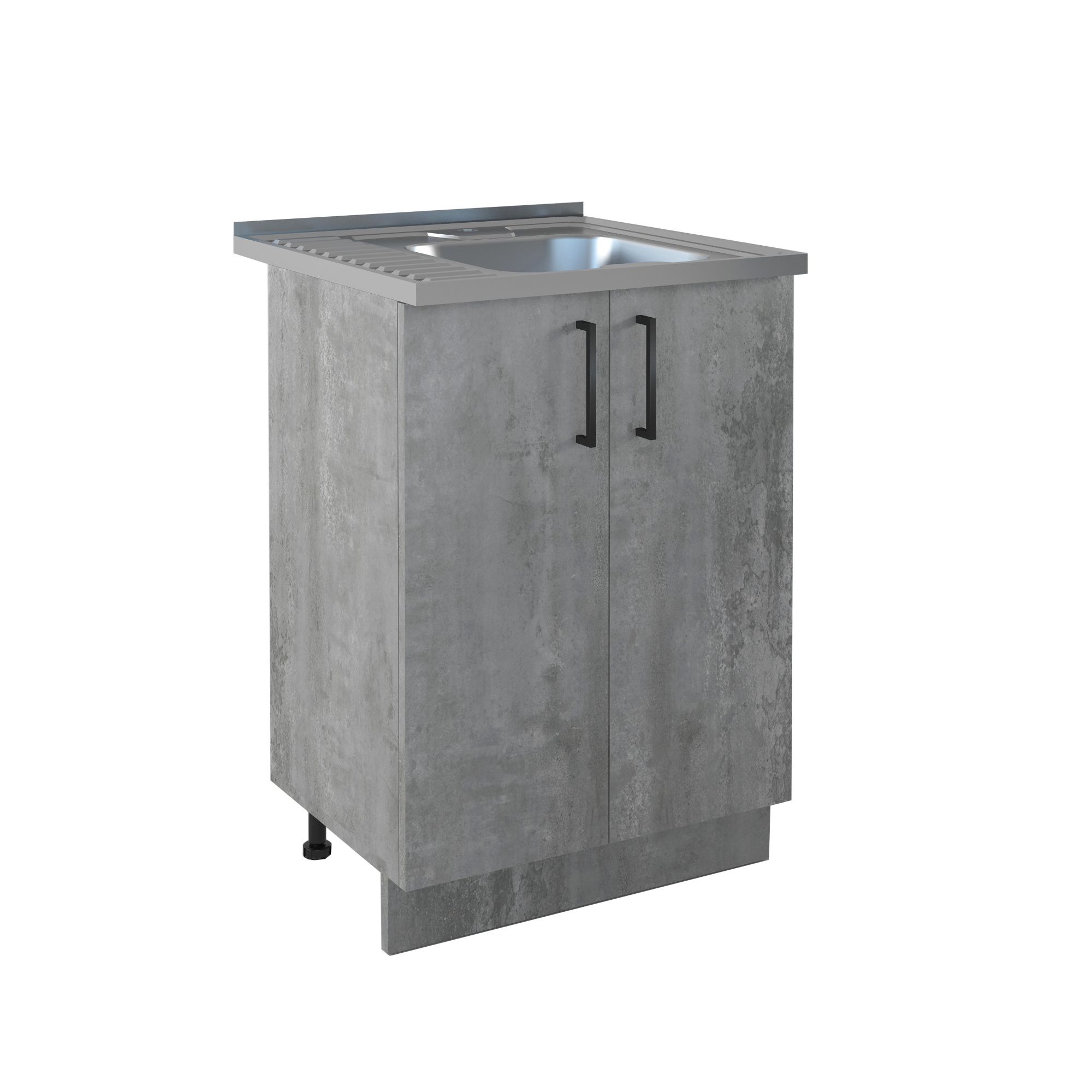 600 Стол под мойку - Цемент светлый (мойки 60*50, 60*60)