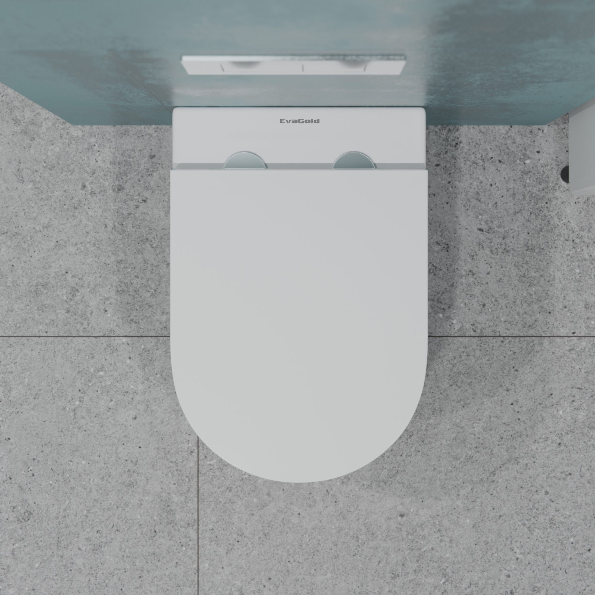 Унитаз подвесной K707T с круговым смывом безободковый, сиденье тонкое ДП, крепления