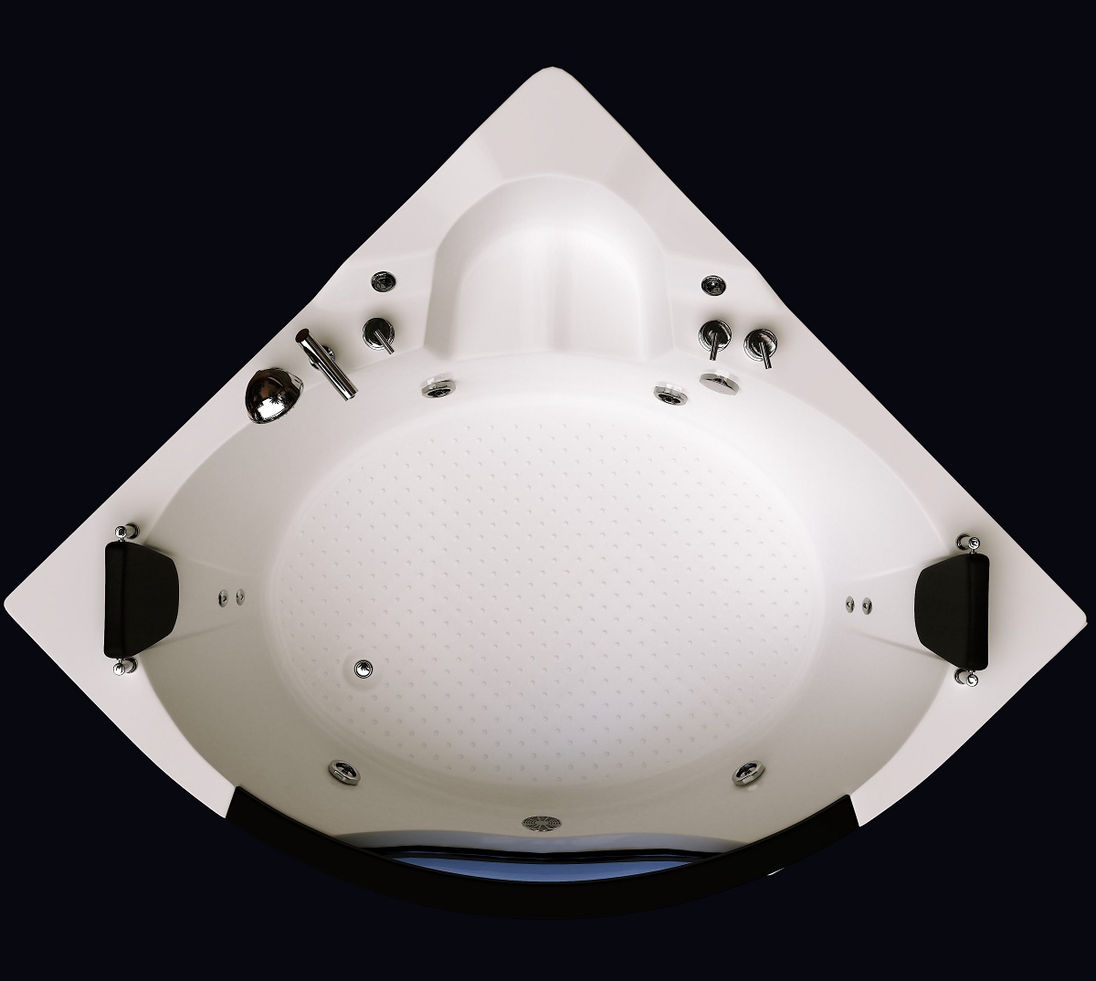 Ванна ГМ 1505*1505*700 с насосом OLB-806 с переливом