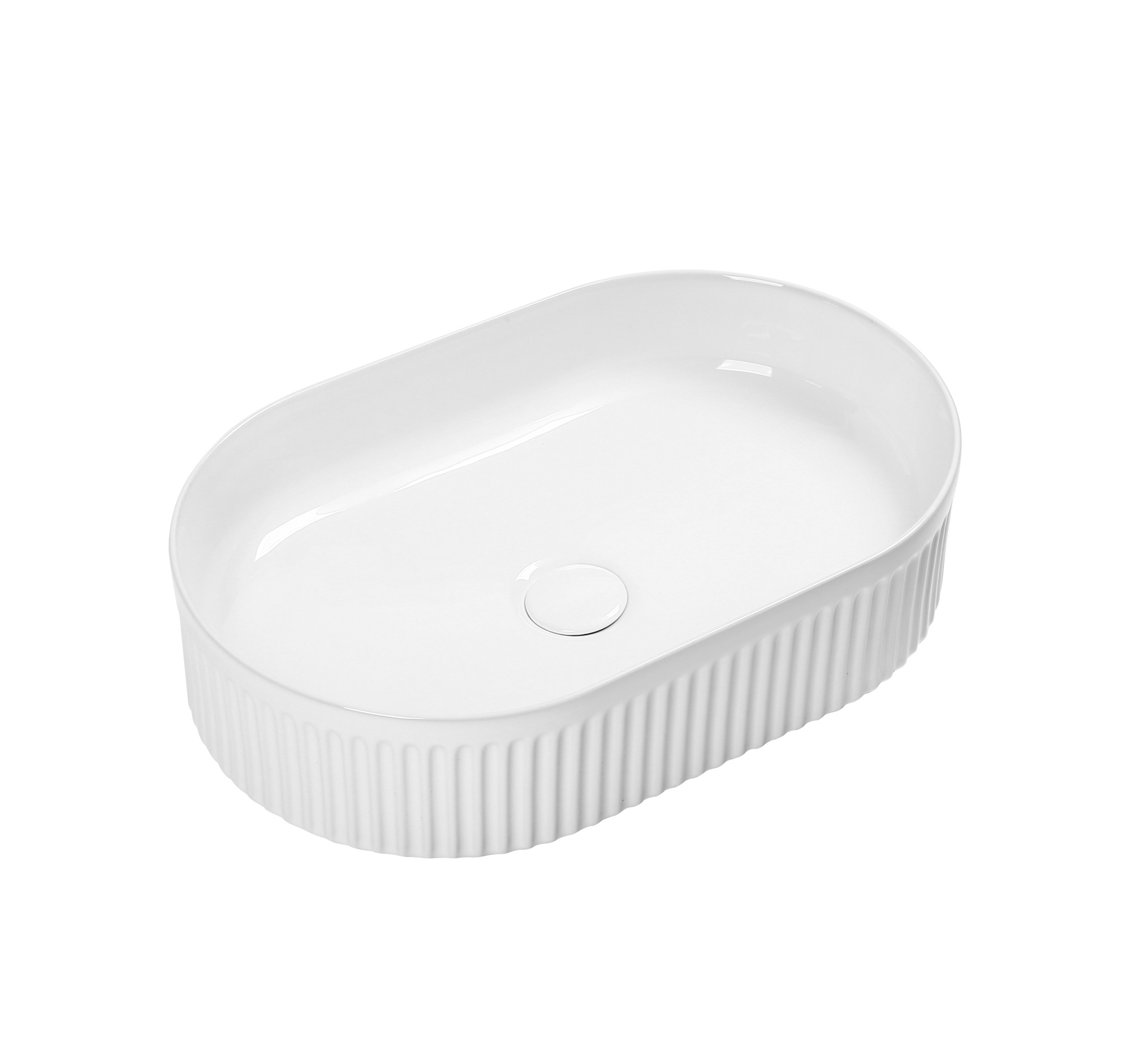 Умывальник накладной A721 текстура овал без перелива (490*310*130 мм)