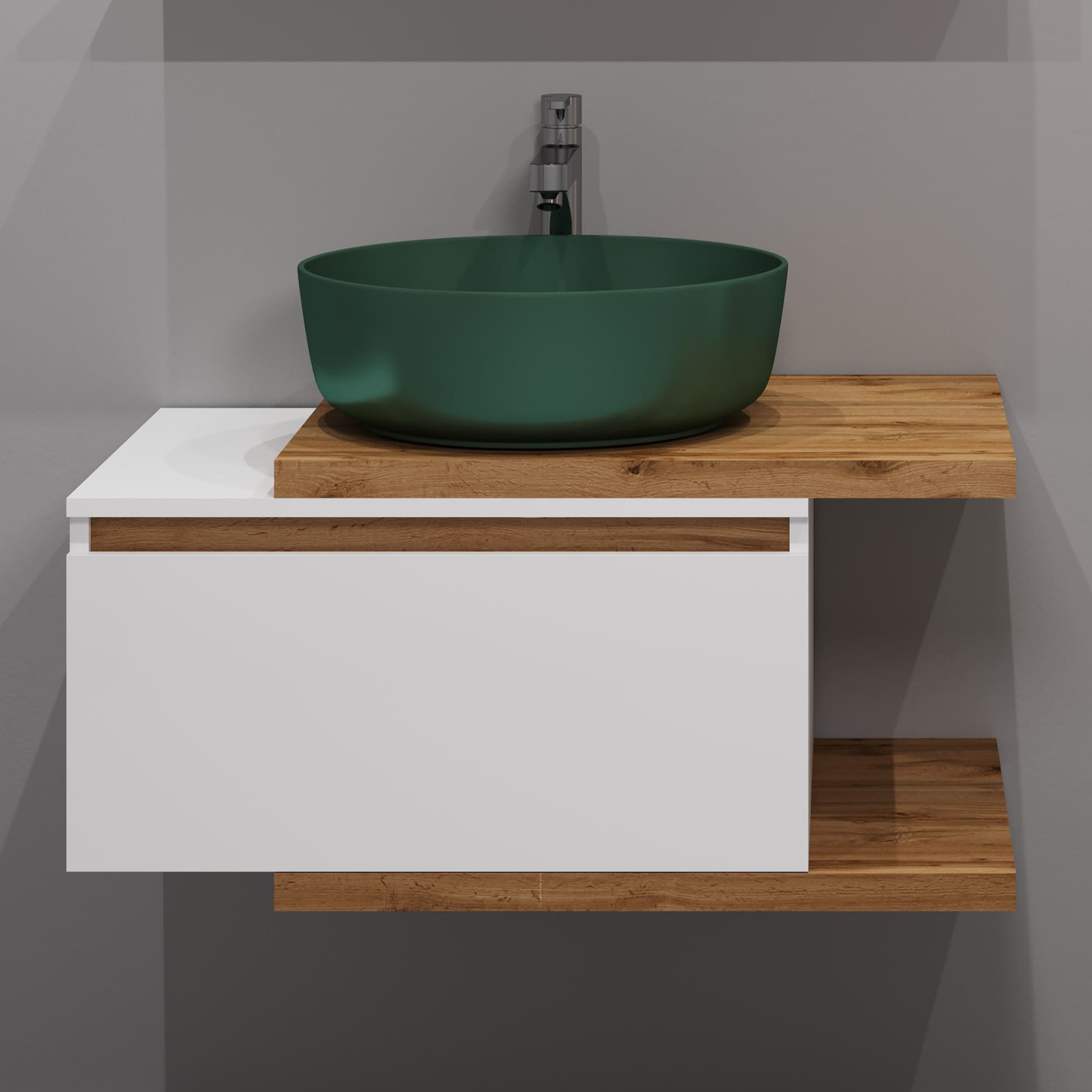 80 Подвесная тумба "Forest 80" (ум. А433 BM /А433 WGM) Pur-клей