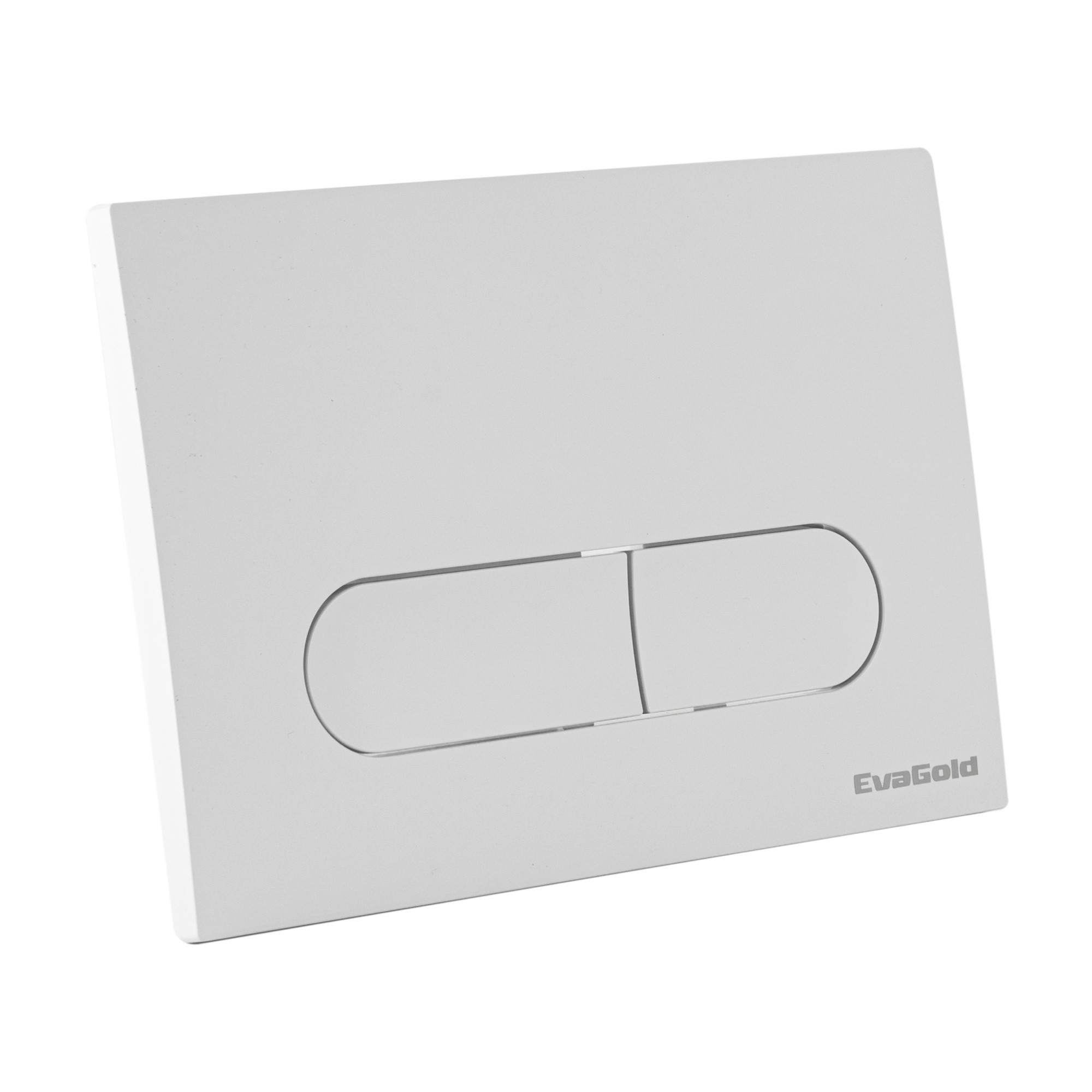 Кнопка смыва EvaGold 04, пластик овал белая для инсталляции EvaGold 400 и EvaGold 500