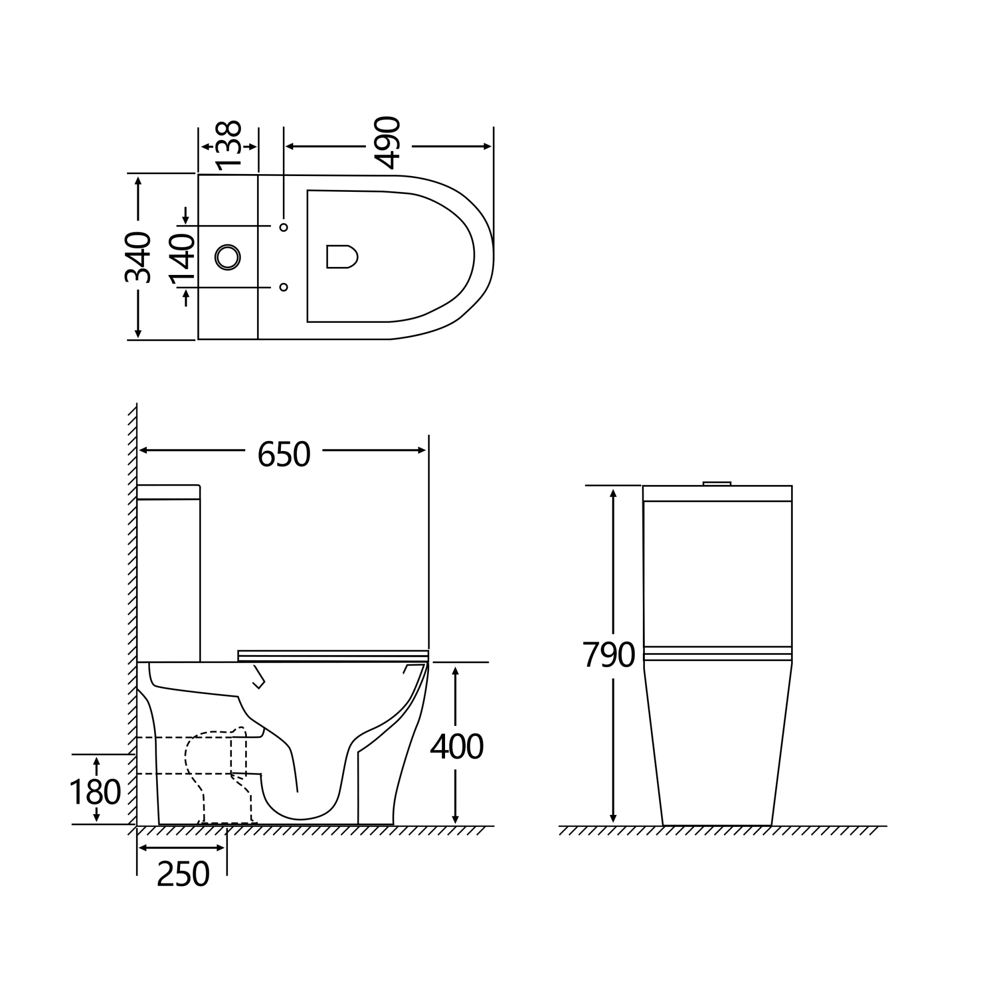 Унитаз-компакт EG313 безободковый, сиденье тонкое ДП, крепления, арматура, горизонтальный выпуск