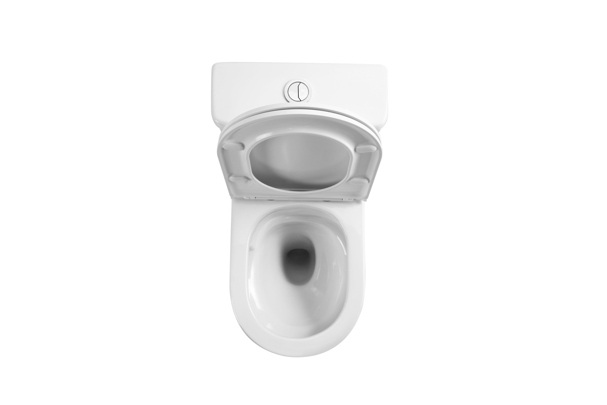 Унитаз-компакт EG303T безободковый круговой смыв, сиденье тонкое ДП, крепления, арматура, горизонтальный выпуск 1к.