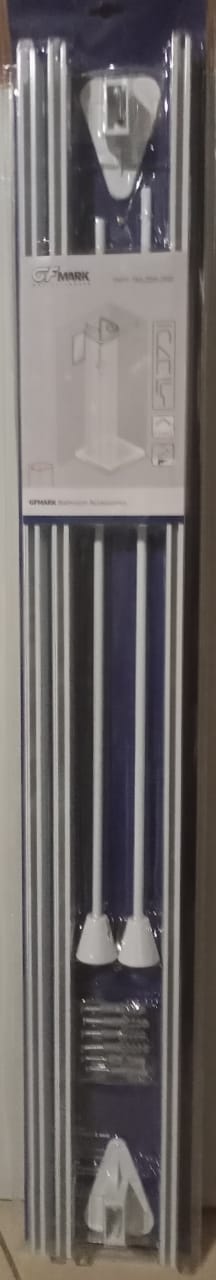 Гибкий карниз для ванной 3м, белый (штанга универсальная)