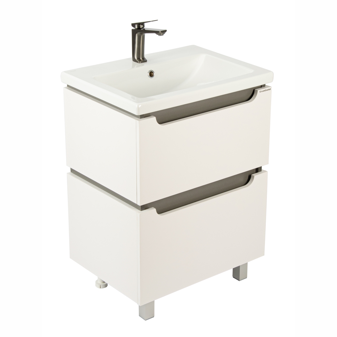 60 Тумба "Vesta 60" №4 (ум. Como 60) белый/графит Pur-клей