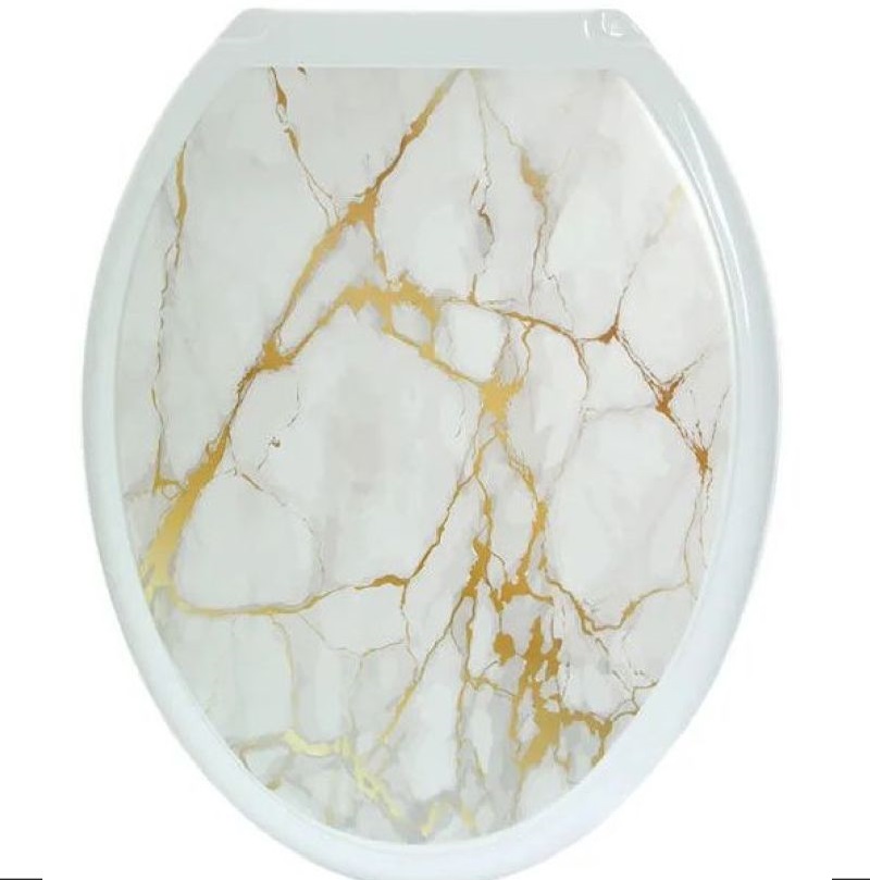 Сиденье ДЕКОР Белый мрамор (10)