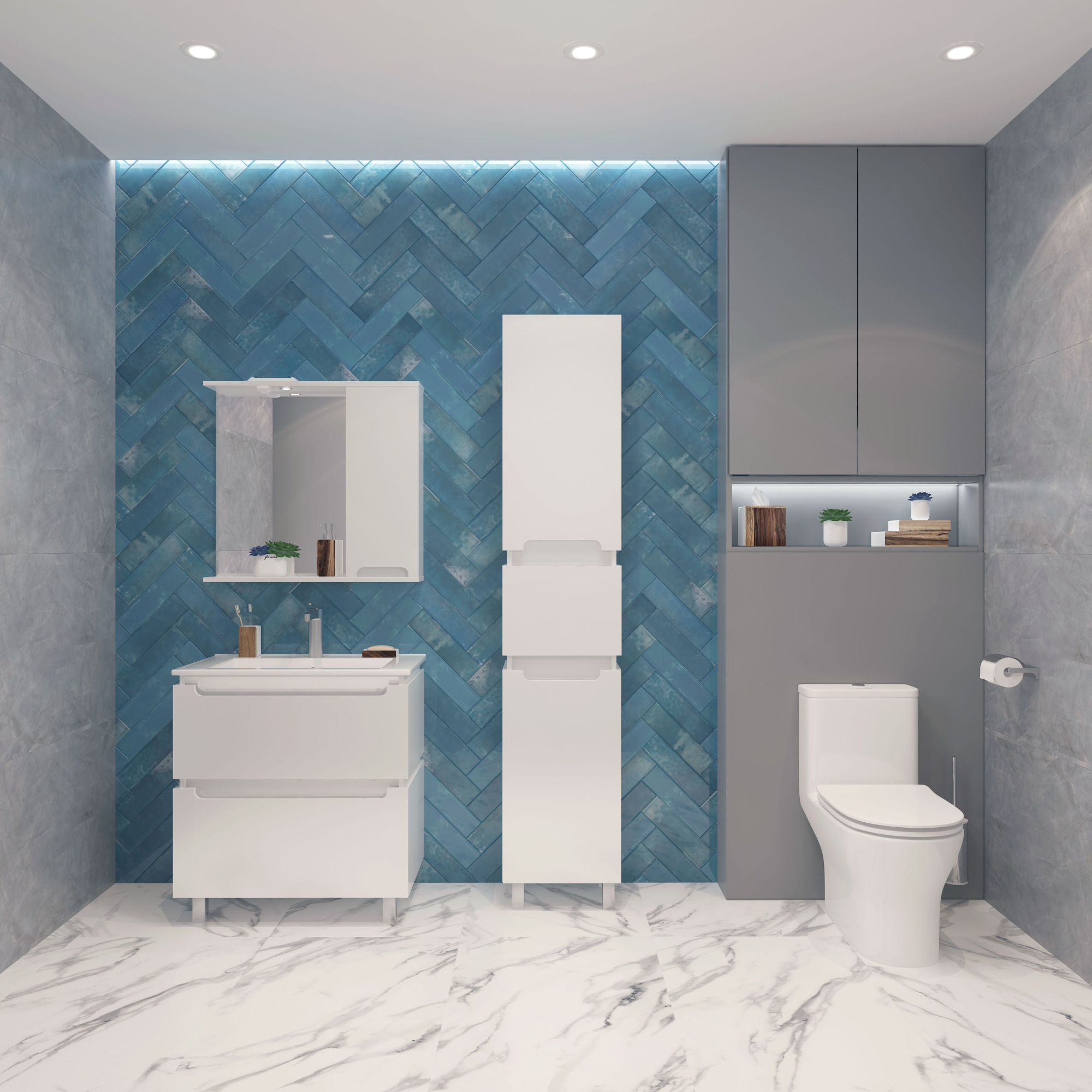 75 Тумба "Vesta 75" №3 (ум. Оскар 750) белый глянец Pur-клей