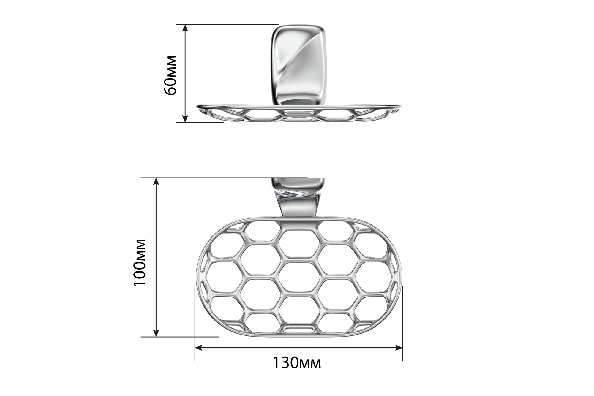 Мыльница решётка для ванной  "FLOWER" FORA