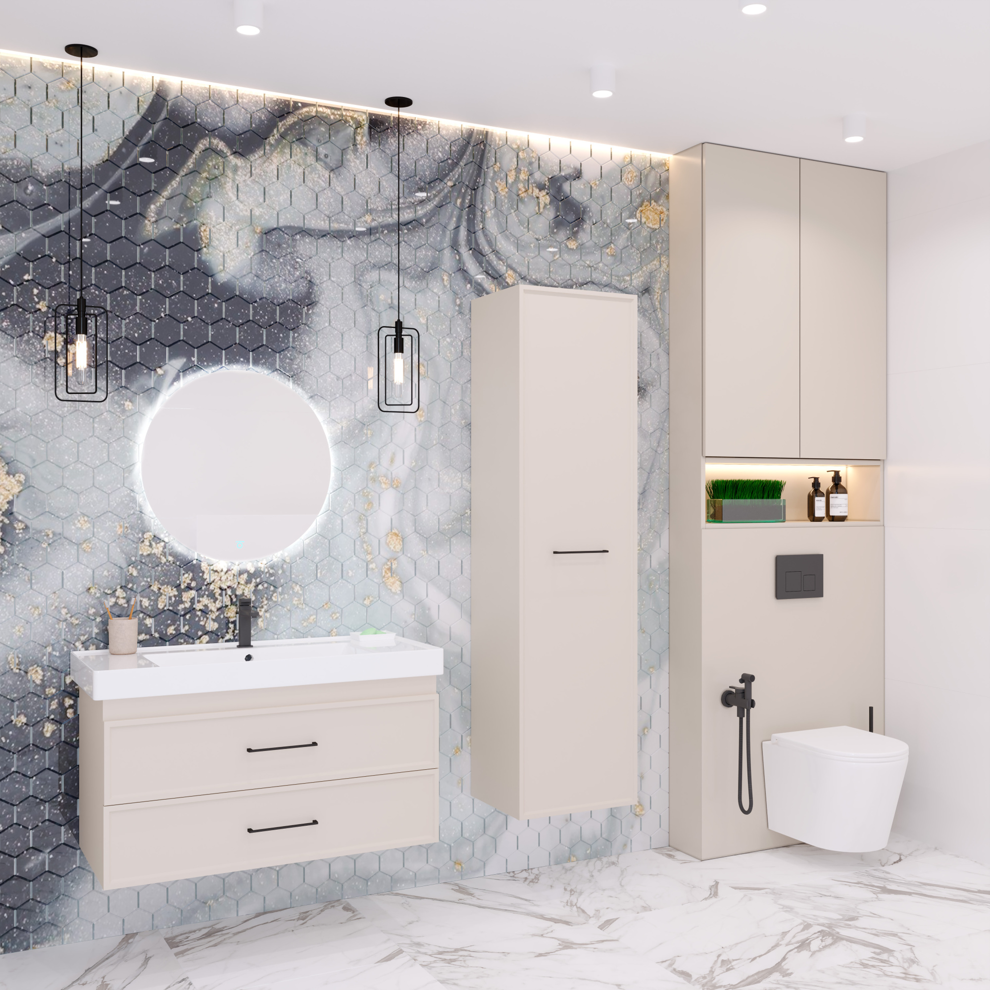 100 Подвесная тумба "Leia 1000" (ум. Грэмми 1000, Миранда 100)